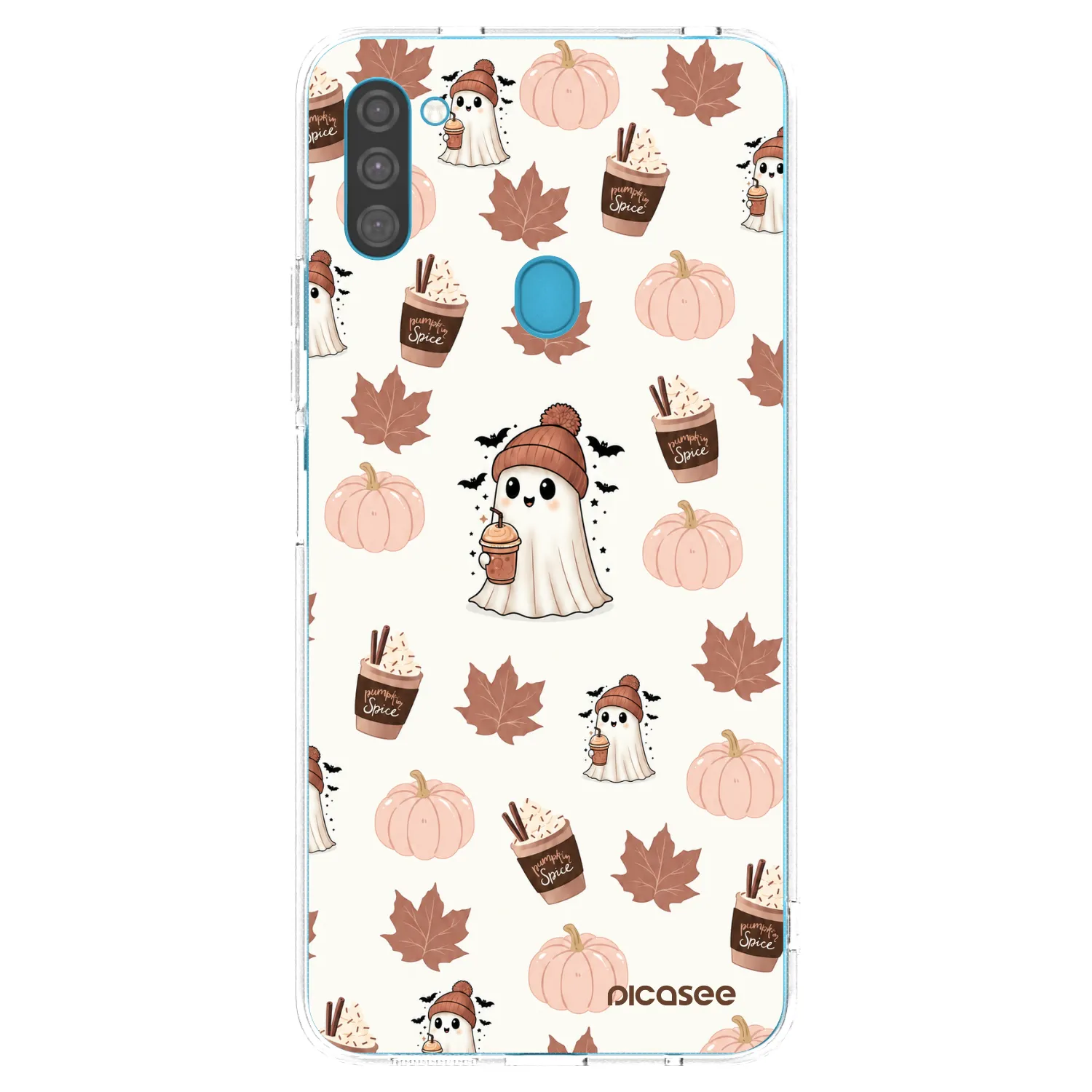 Picasee silikonový průhledný obal pro Samsung Galaxy M11 - Pumpkin spice