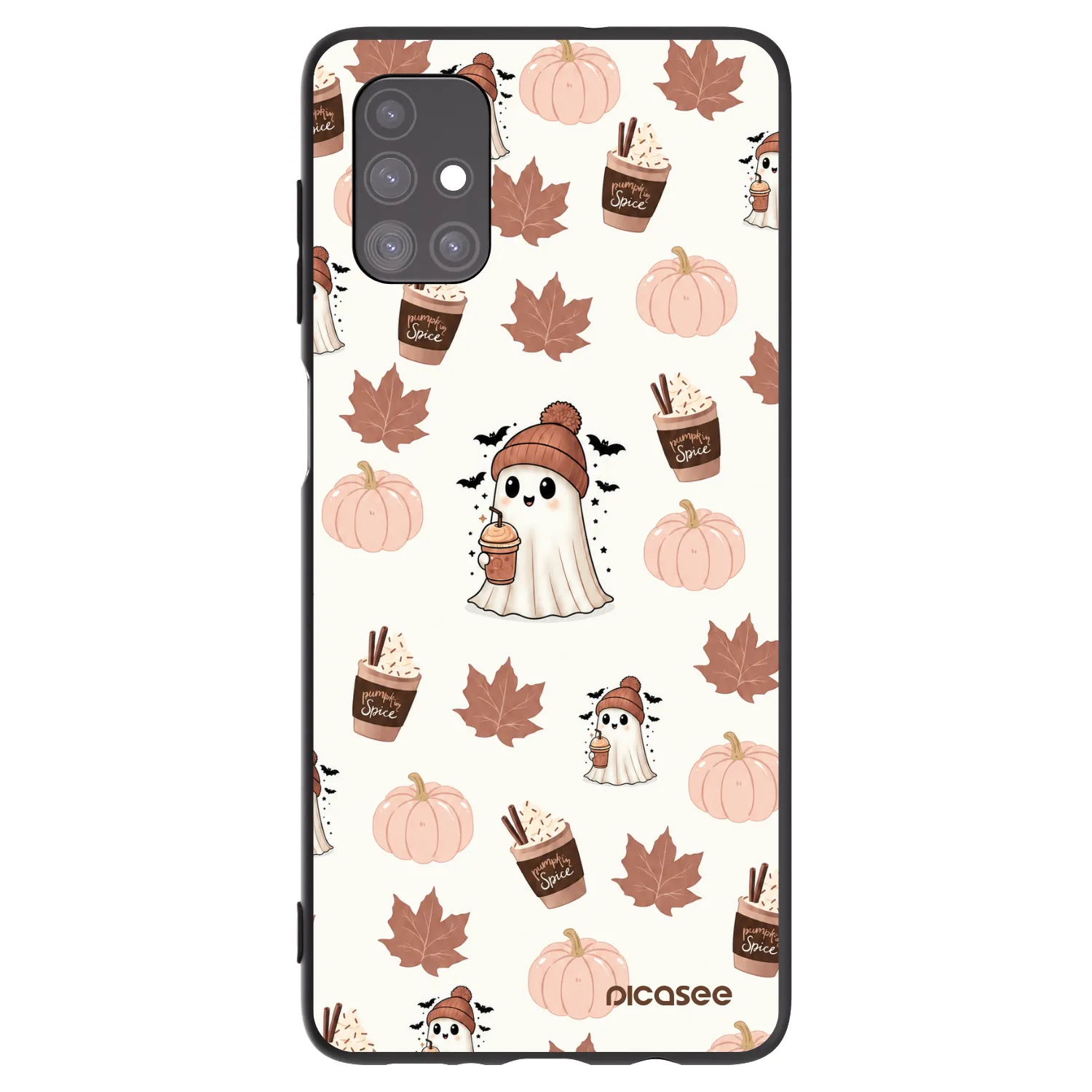 Picasee silikonový černý obal pro Samsung Galaxy M51 M515F - Pumpkin spice