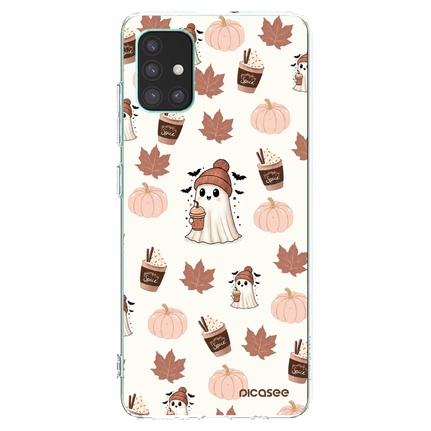 Picasee silikonový průhledný obal pro Samsung Galaxy M51 M515F - Pumpkin spice