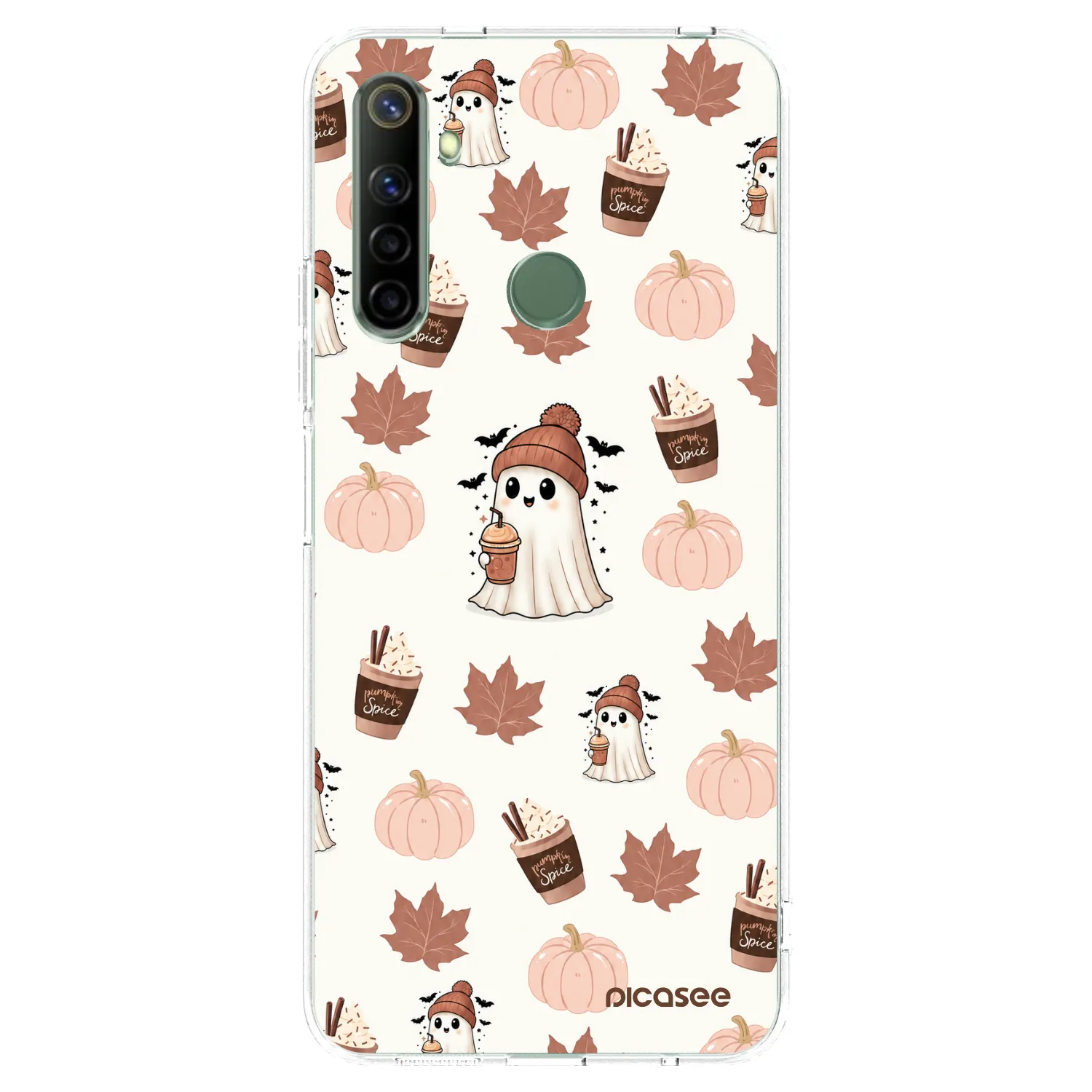 Picasee silikonový průhledný obal pro Realme 6i - Pumpkin spice