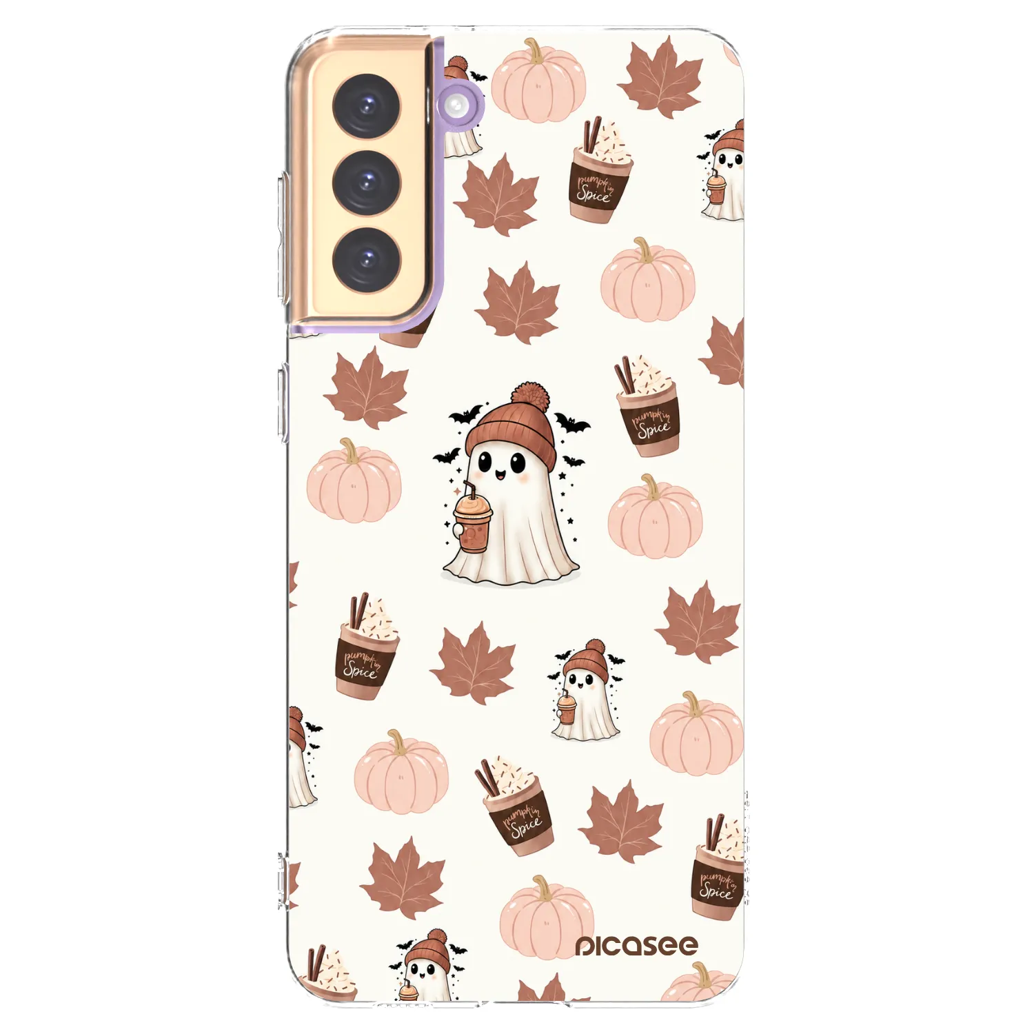 Picasee silikonový průhledný obal pro Samsung Galaxy S21+ 5G G996F - Pumpkin spice