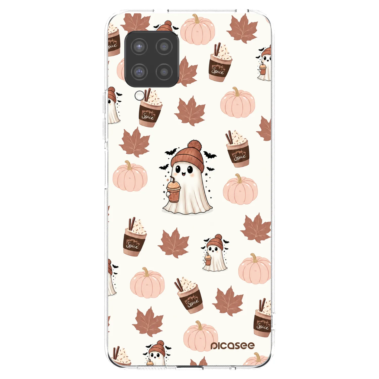Picasee silikonový průhledný obal pro Samsung Galaxy A42 A426B - Pumpkin spice
