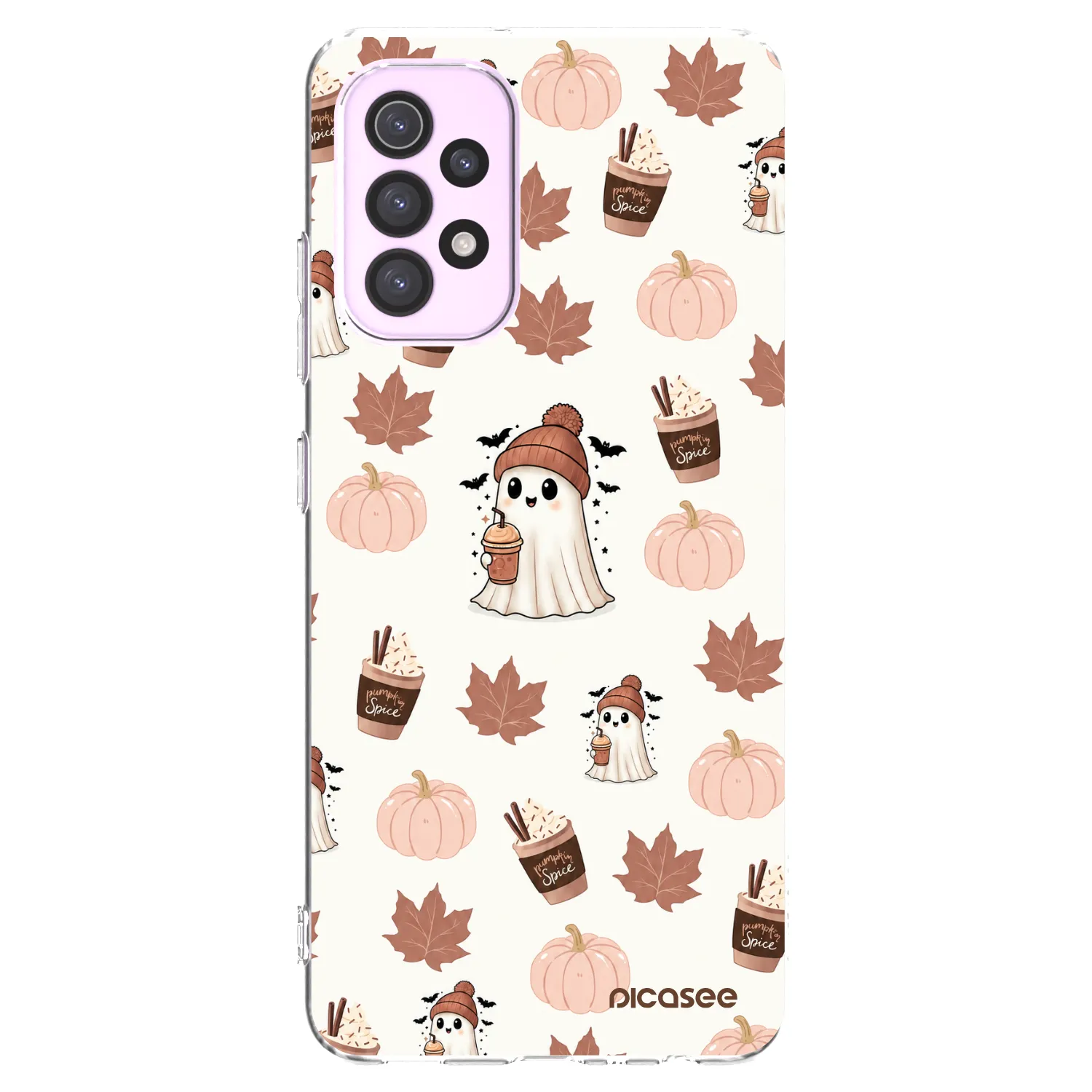 Picasee silikonový průhledný obal pro Samsung Galaxy A32 5G A326B - Pumpkin spice
