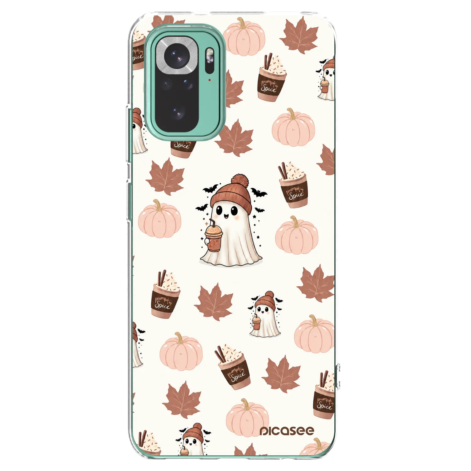 Picasee silikonový průhledný obal pro Xiaomi Redmi Note 10 Pro - Pumpkin spice