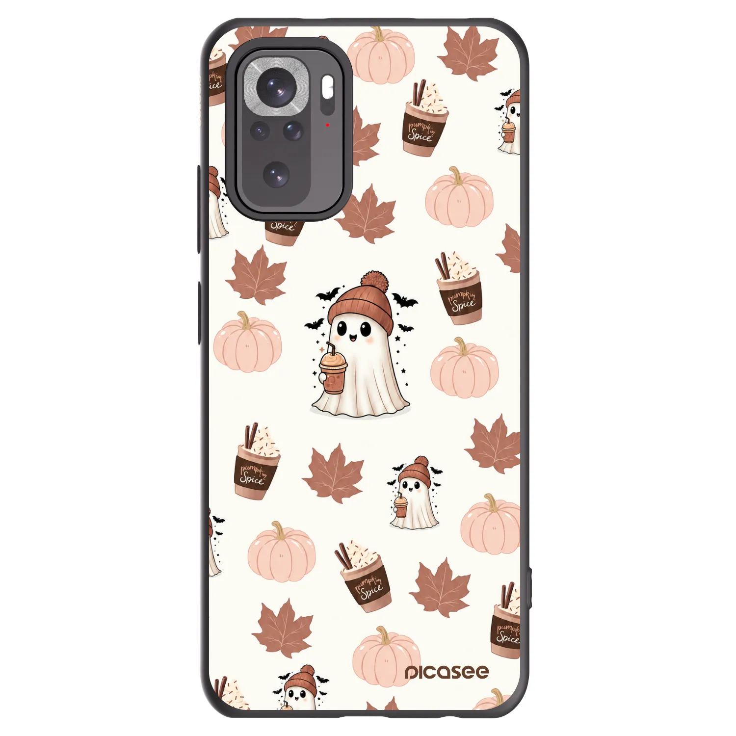 Picasee silikonový černý obal pro Xiaomi Redmi Note 10S - Pumpkin spice