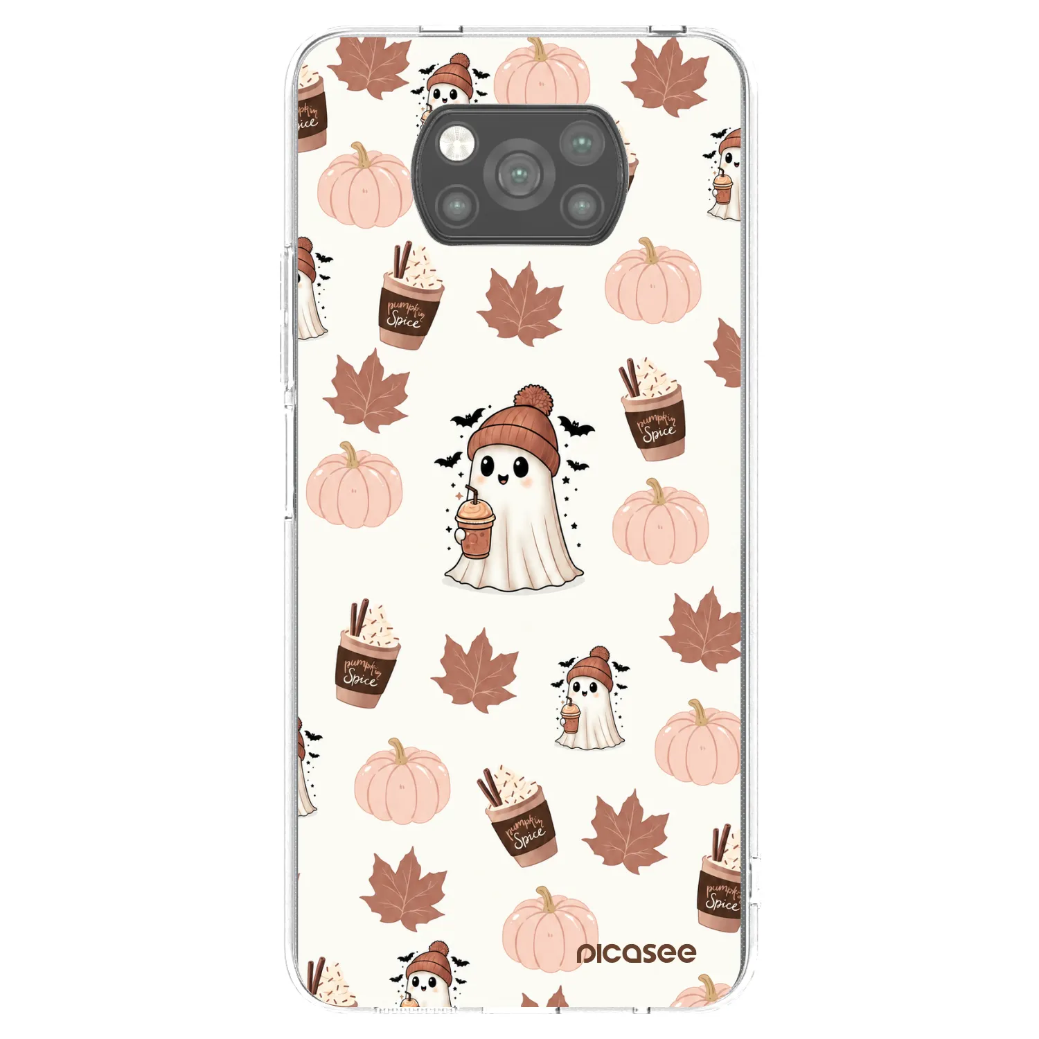 Picasee silikonový černý obal pro Xiaomi Poco X3 Pro - Pumpkin spice