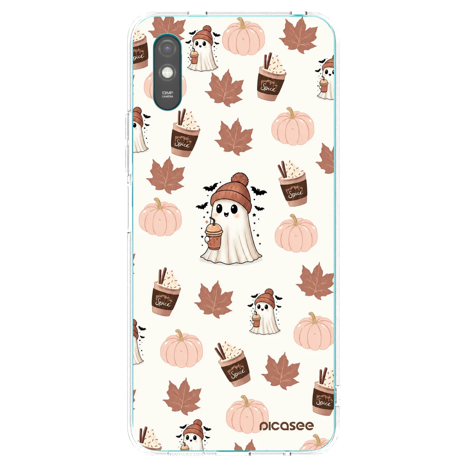 Picasee silikonový průhledný obal pro Xiaomi Redmi 9AT - Pumpkin spice