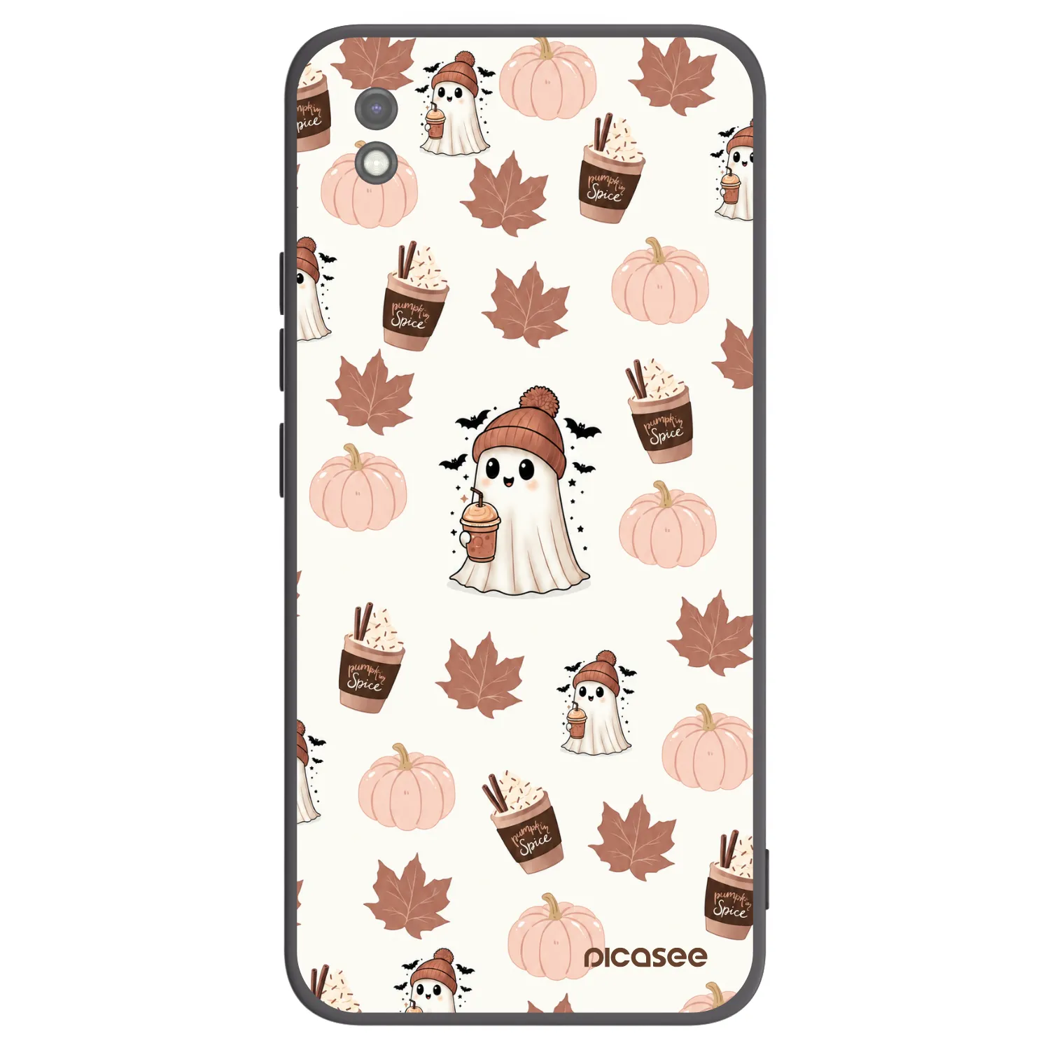 Picasee silikonový černý obal pro Xiaomi Redmi 9AT - Pumpkin spice