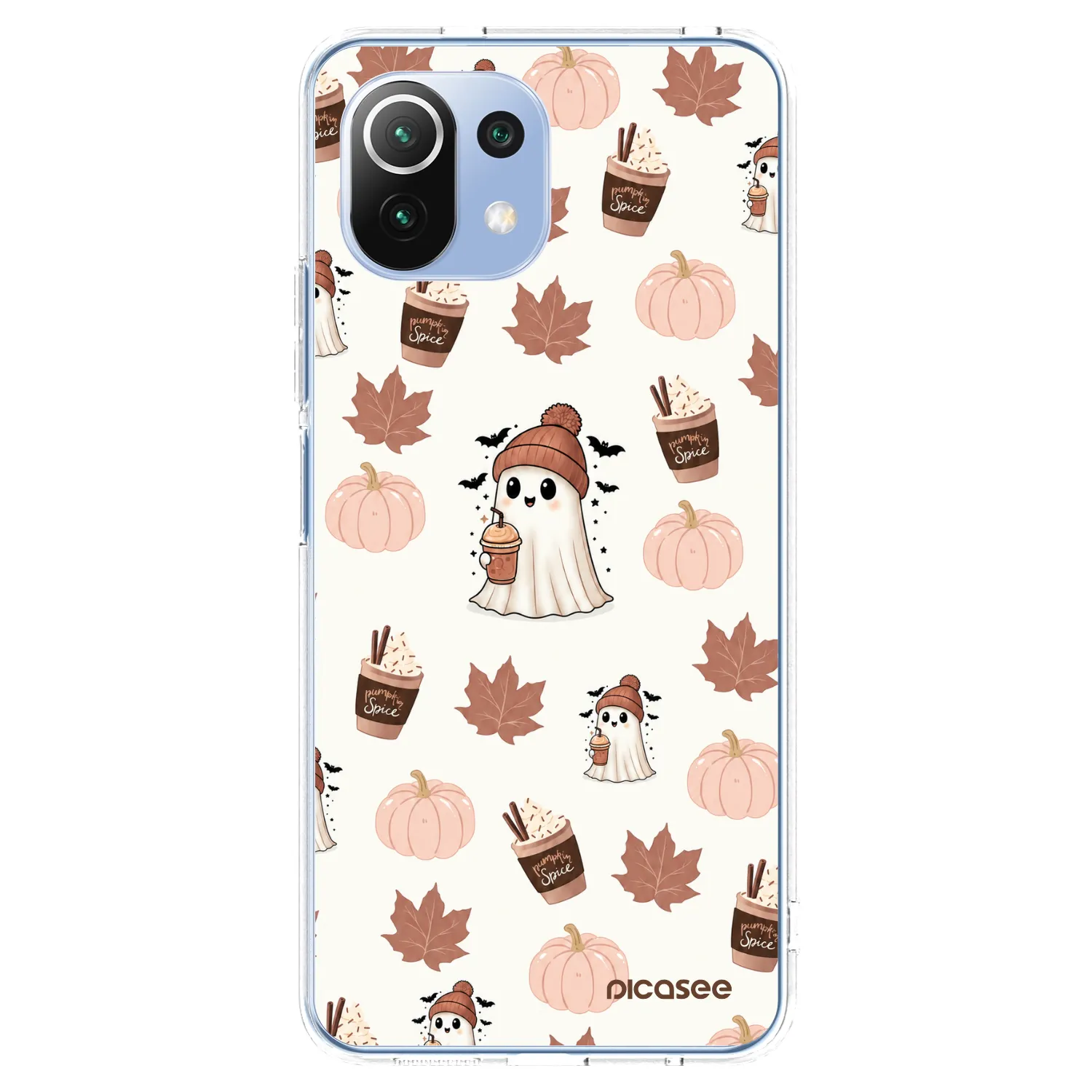 Picasee silikonový průhledný obal pro Xiaomi Mi 11 Lite - Pumpkin spice