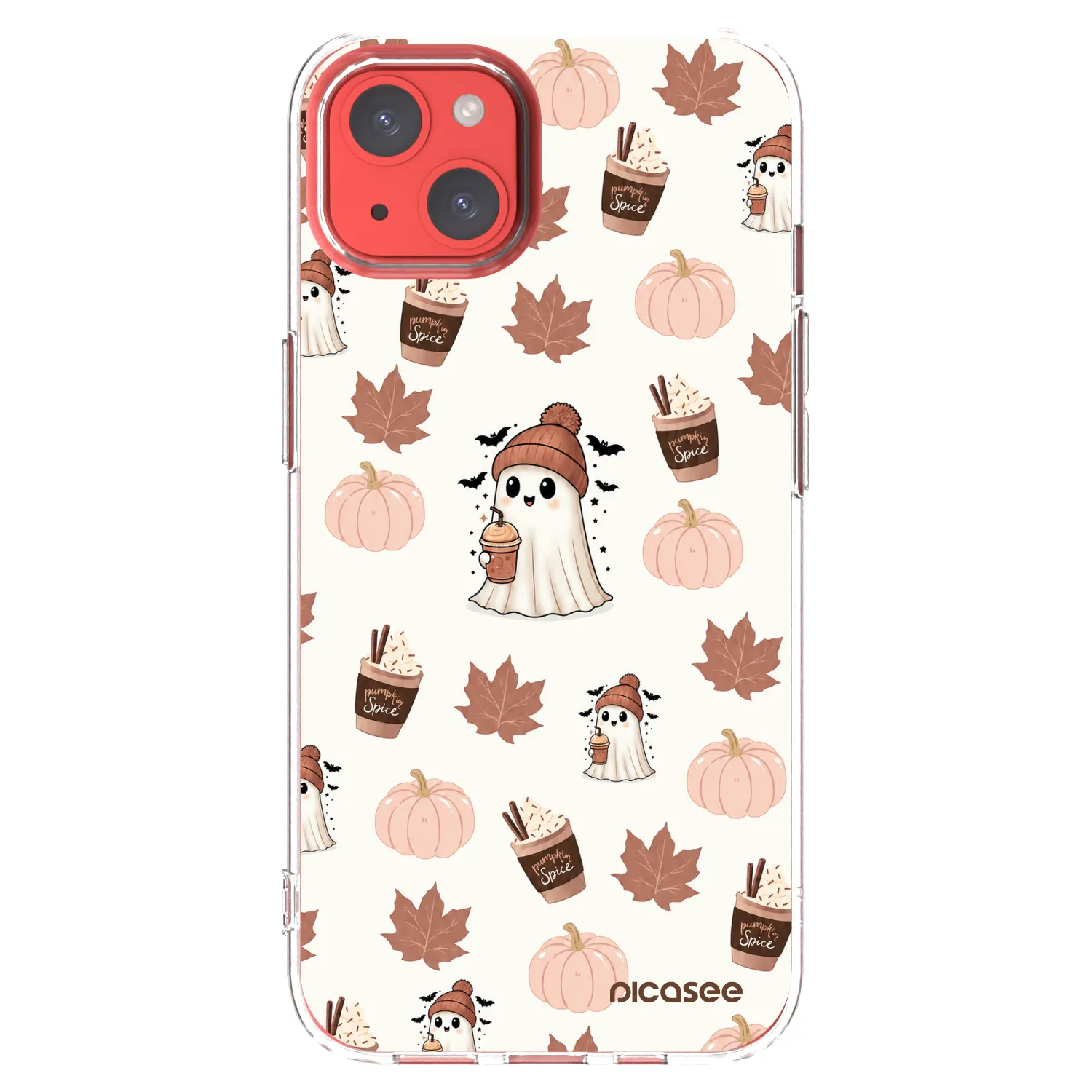 Picasee silikonový průhledný obal pro Apple iPhone 13 - Pumpkin spice