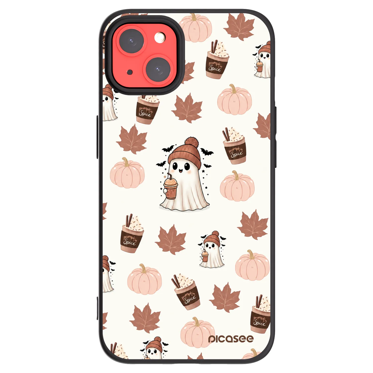 Picasee silikonový černý obal pro Apple iPhone 13 - Pumpkin spice