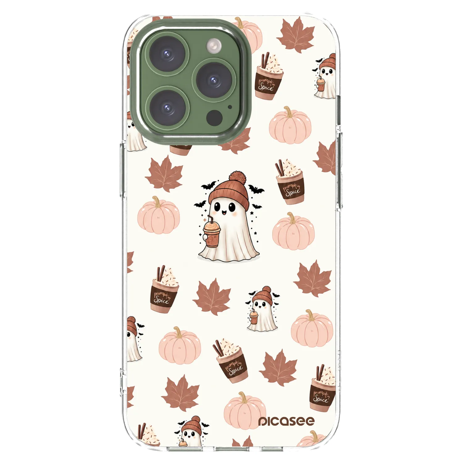 Picasee silikonový průhledný obal pro Apple iPhone 13 Pro - Pumpkin spice