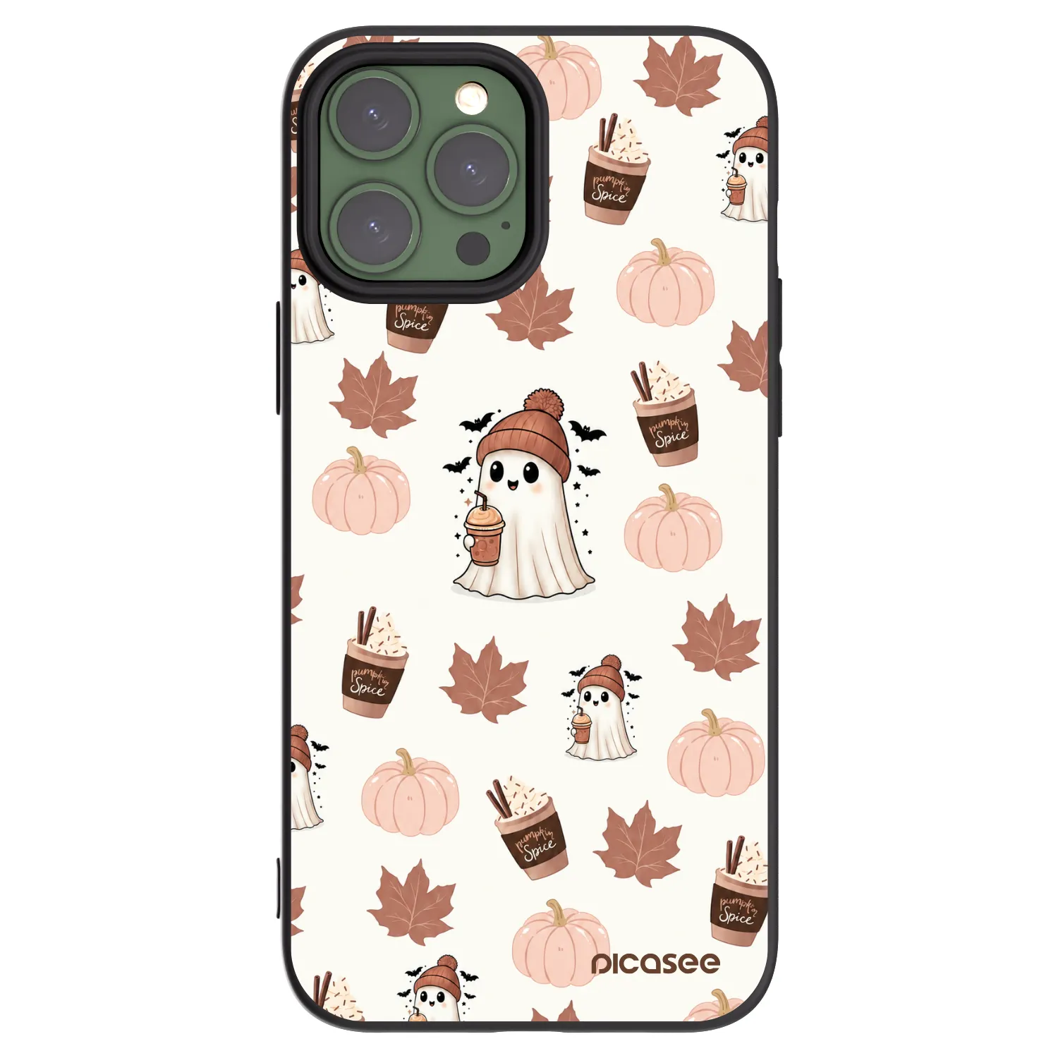 Picasee silikonový černý obal pro Apple iPhone 13 Pro Max - Pumpkin spice