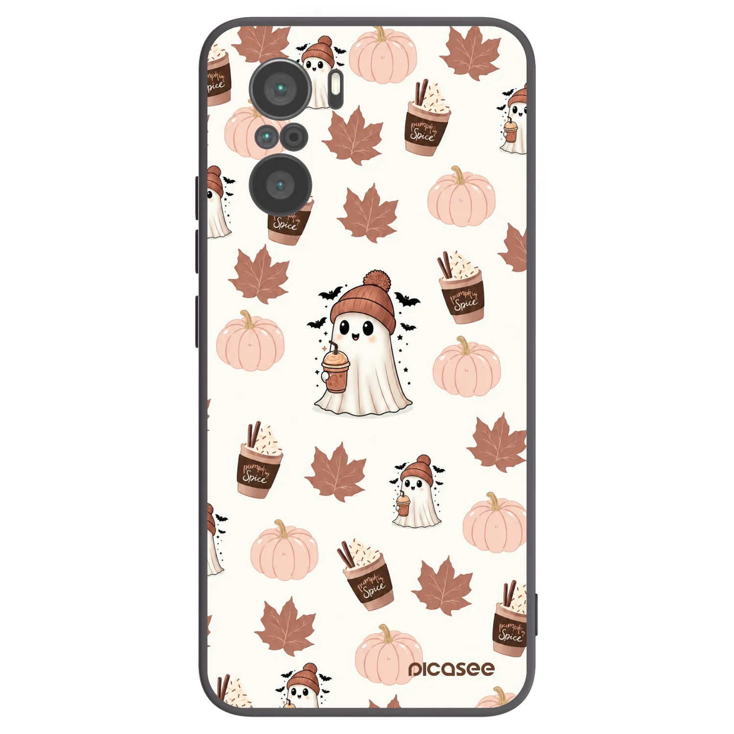 Picasee silikonový černý obal pro Xiaomi Poco F3 - Pumpkin spice