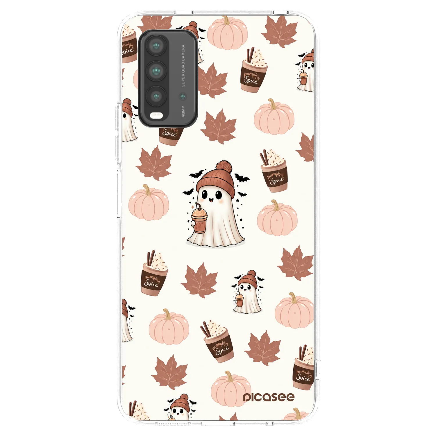 Picasee silikonový černý obal pro Xiaomi Redmi 9T - Pumpkin spice