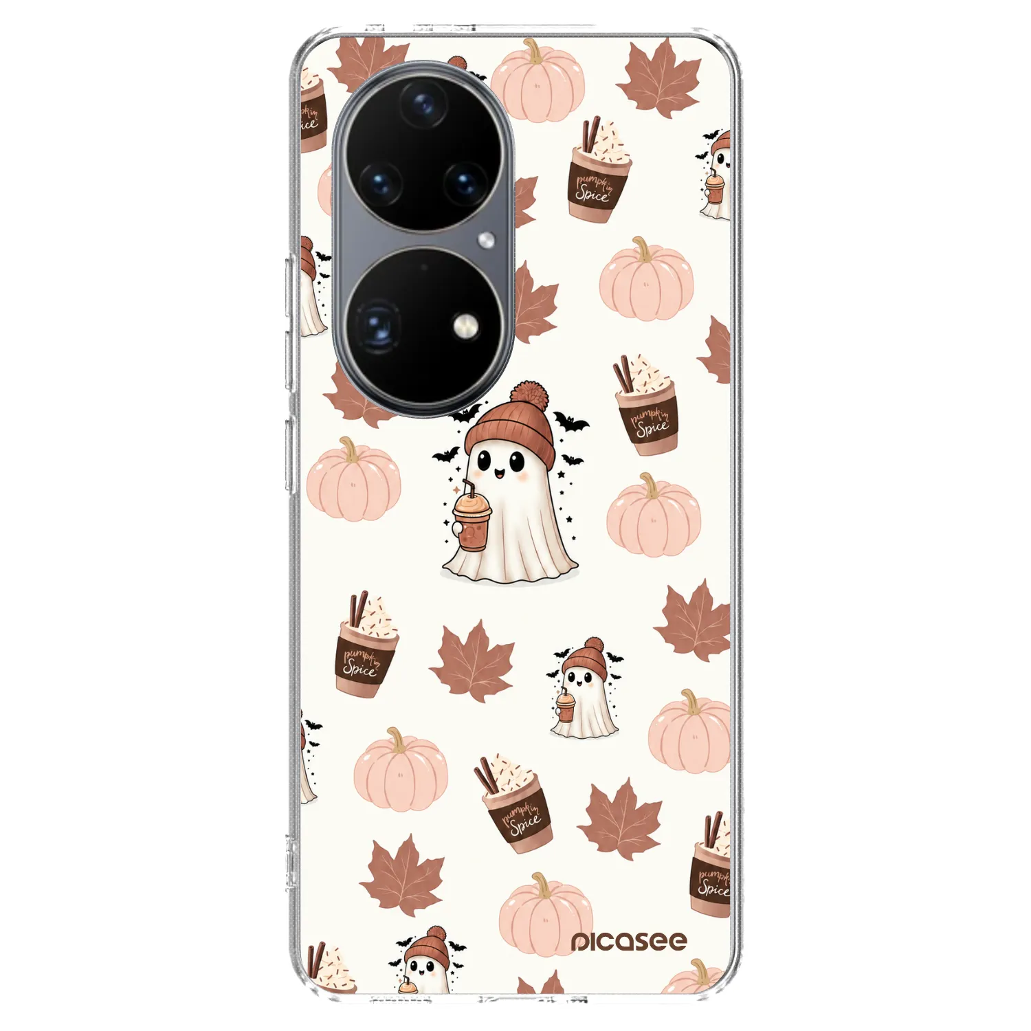 Picasee silikonový průhledný obal pro Huawei P50 - Pumpkin spice