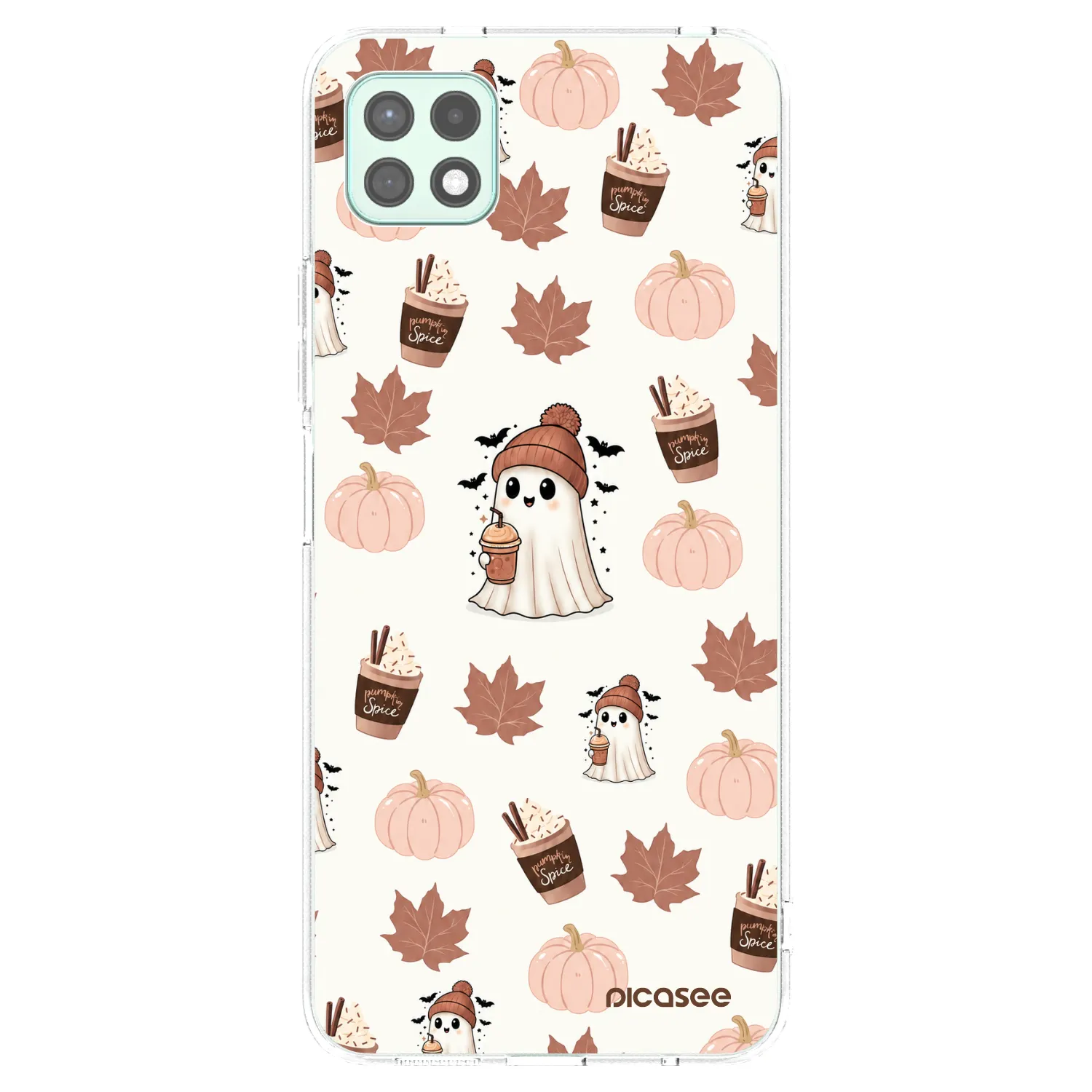Picasee silikonový průhledný obal pro Samsung Galaxy A22 A226B 5G - Pumpkin spice