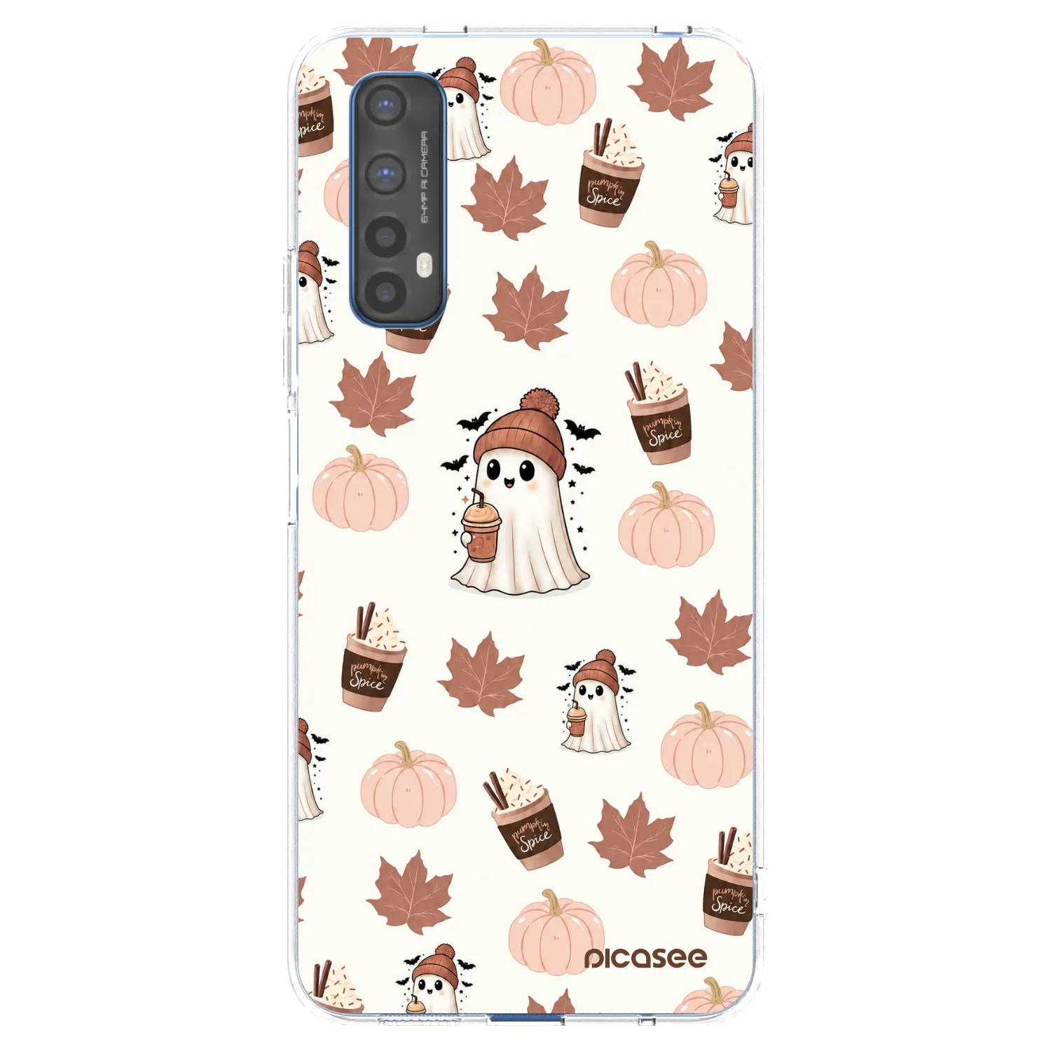 Picasee silikonový průhledný obal pro Realme 7 - Pumpkin spice