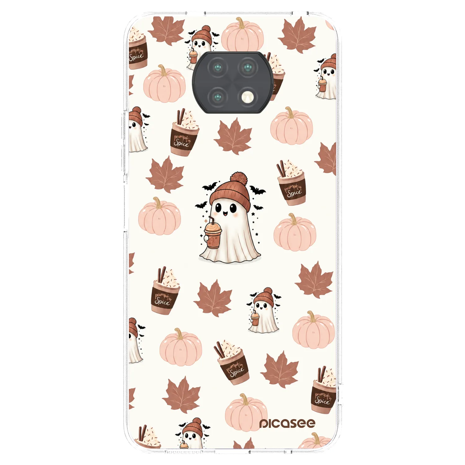 Picasee silikonový průhledný obal pro Xiaomi Redmi Note 9T - Pumpkin spice
