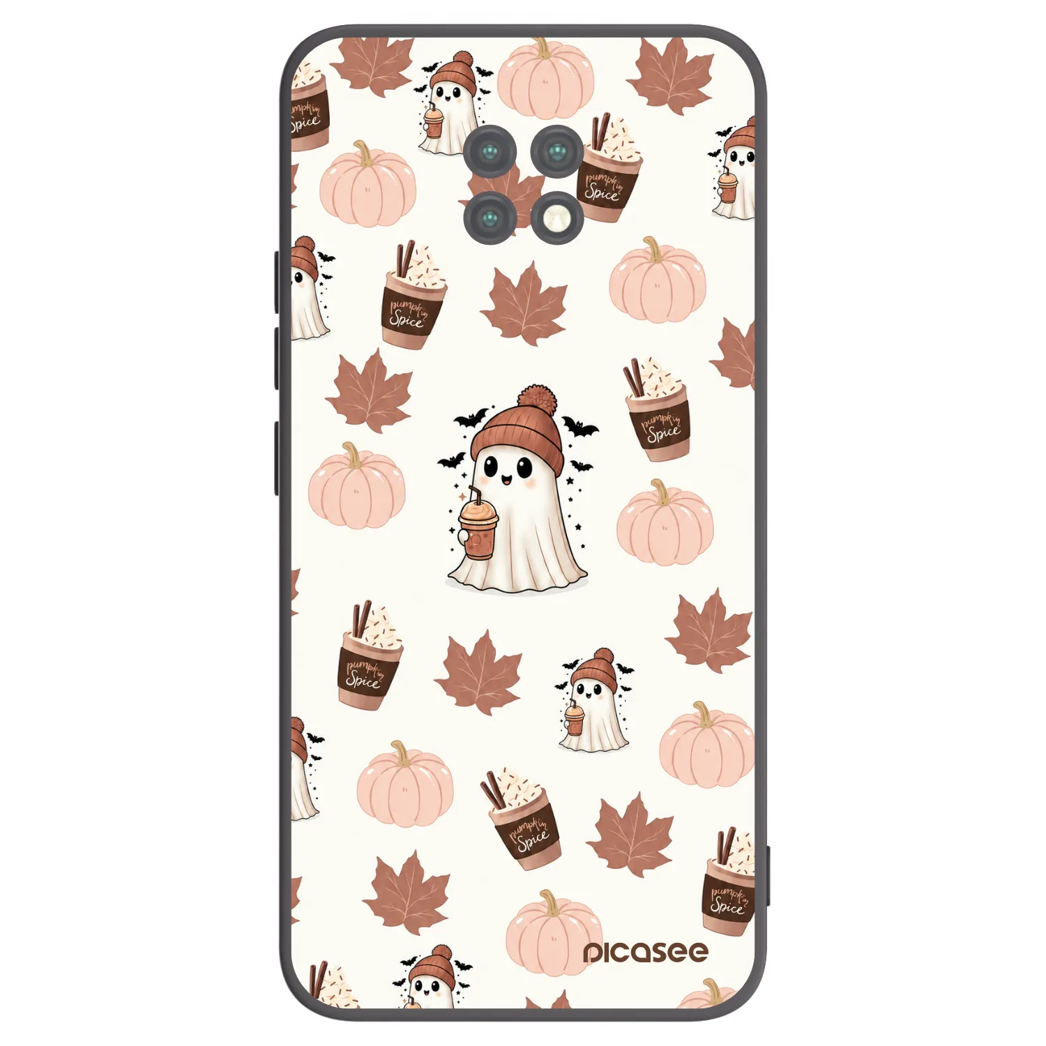 Picasee silikonový černý obal pro Xiaomi Redmi Note 9T - Pumpkin spice