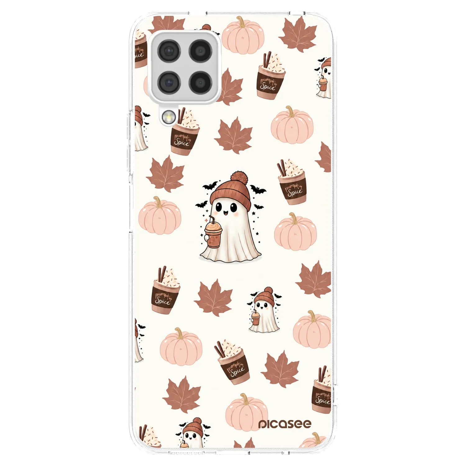 Picasee silikonový průhledný obal pro Samsung Galaxy A22 A225F 4G - Pumpkin spice