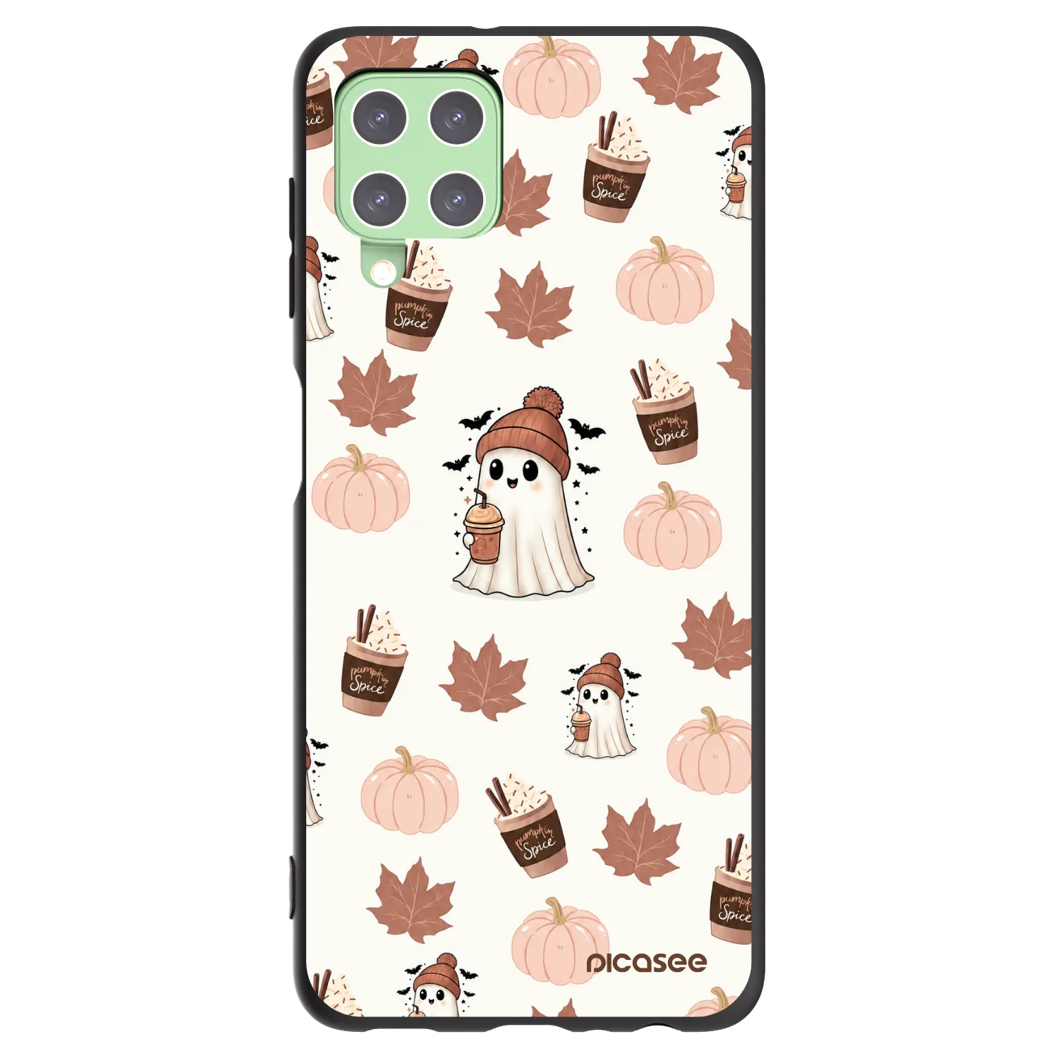 Picasee silikonový černý obal pro Samsung Galaxy A22 A225F 4G - Pumpkin spice