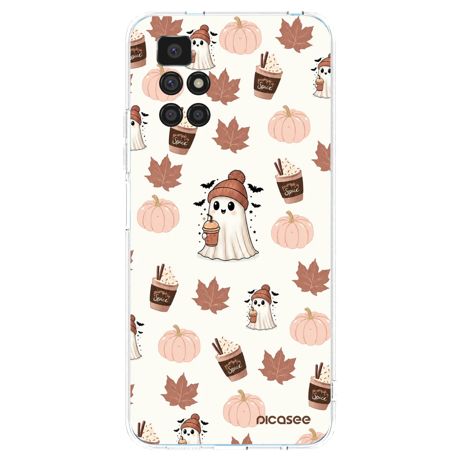 Picasee silikonový průhledný obal pro Xiaomi Redmi 10 - Pumpkin spice