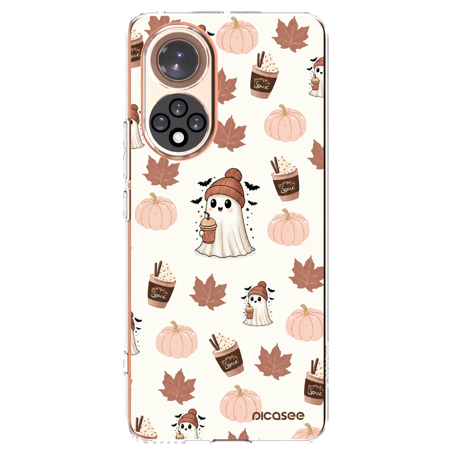 Picasee silikonový průhledný obal pro Honor 50 5G - Pumpkin spice