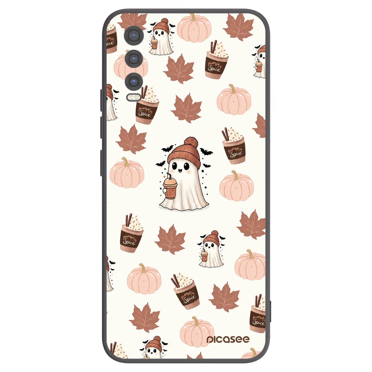 Picasee silikonový černý obal pro Vivo Y20s - Pumpkin spice