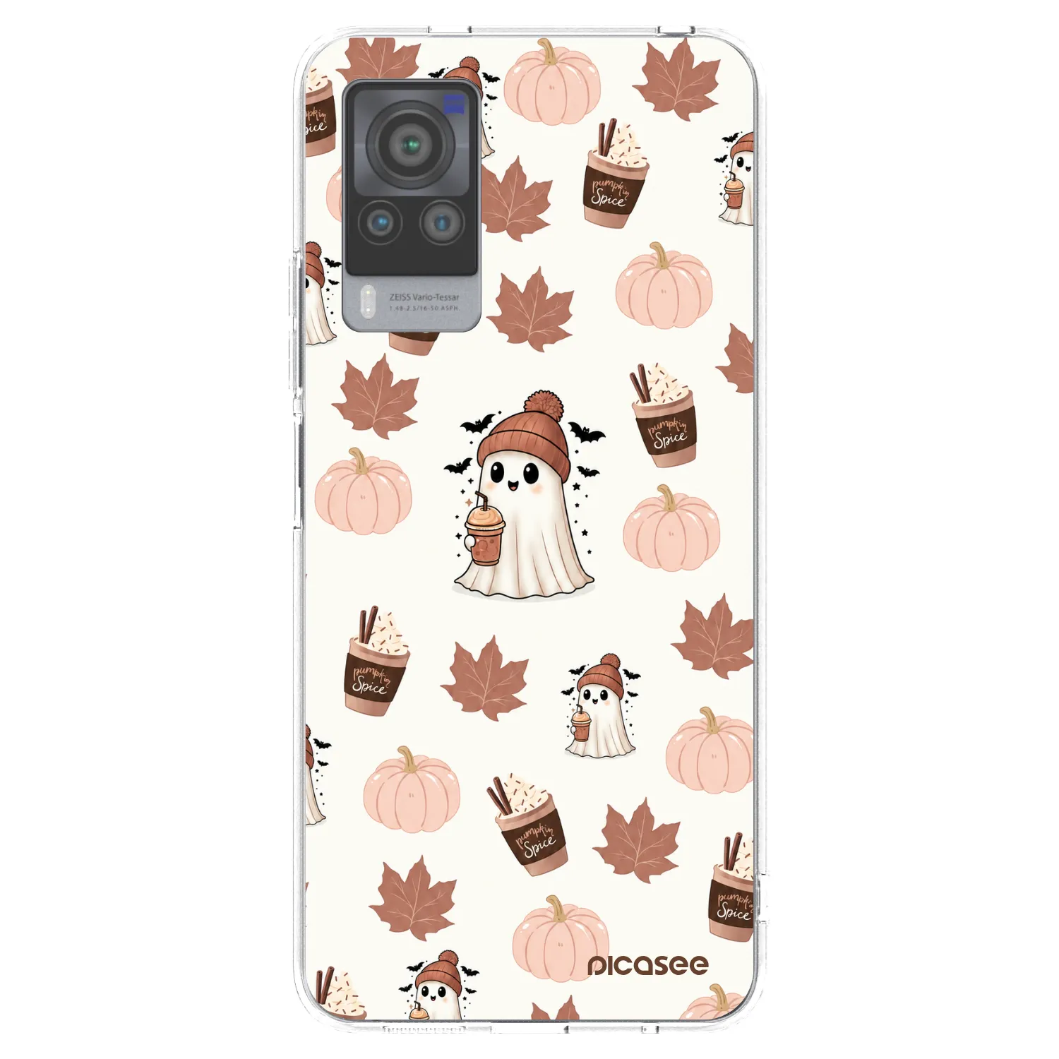 Picasee silikonový průhledný obal pro Vivo X60 Pro 5G - Pumpkin spice