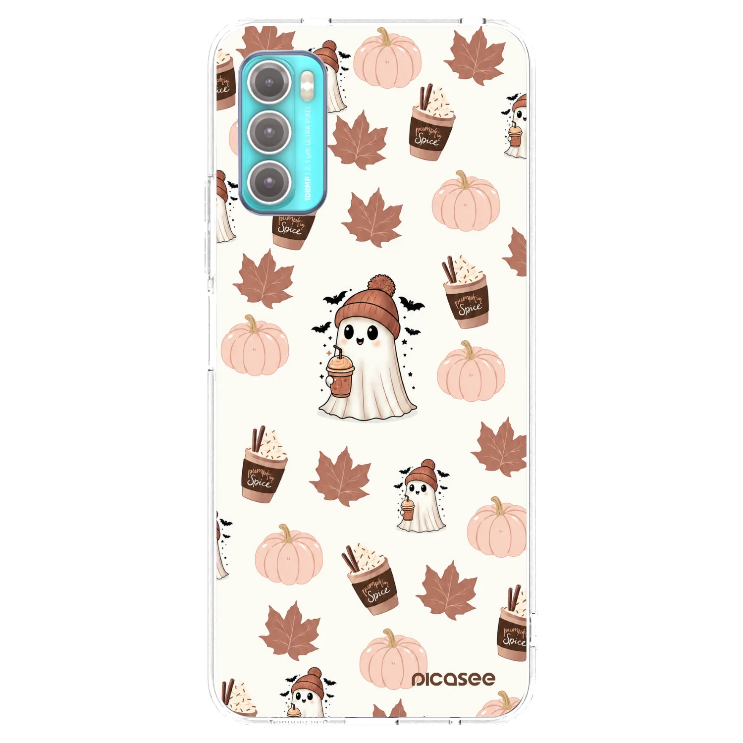 Picasee silikonový průhledný obal pro Motorola Moto G60 - Pumpkin spice