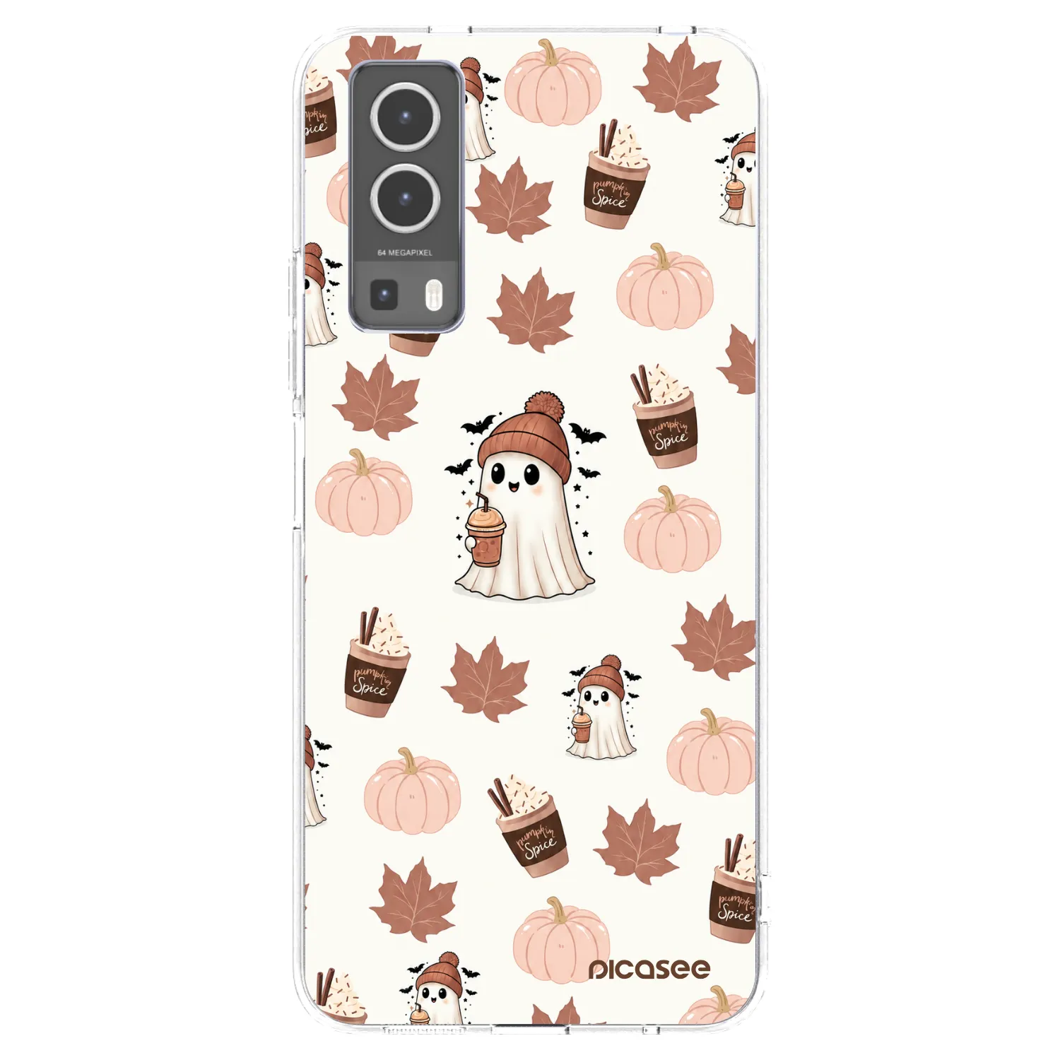 Picasee silikonový průhledný obal pro Vivo Y72 5G - Pumpkin spice