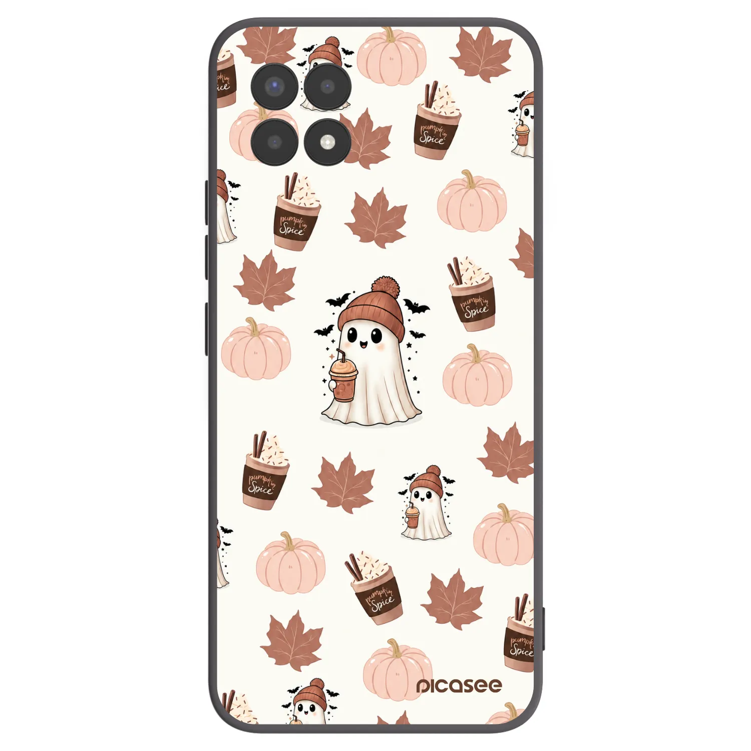Picasee silikonový černý obal pro Realme 8i - Pumpkin spice