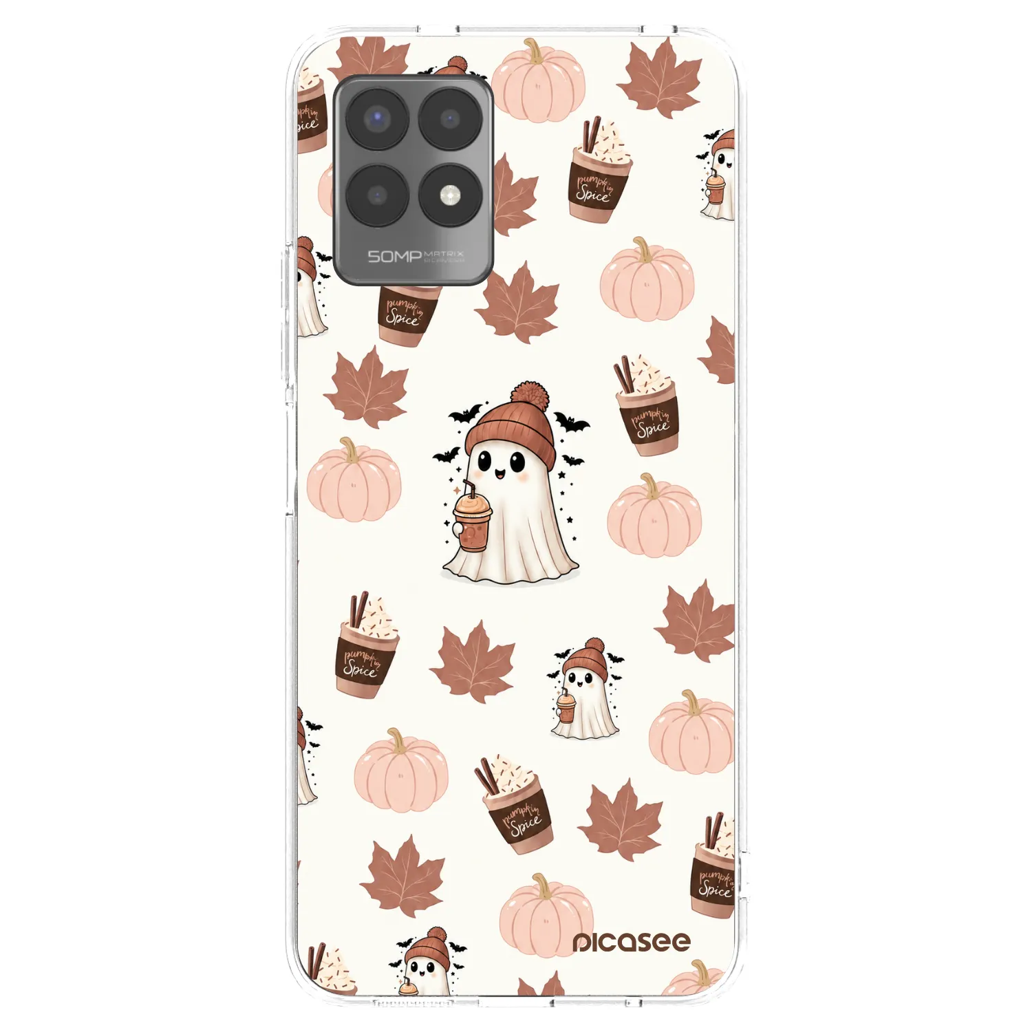 Picasee silikonový průhledný obal pro Realme 8i - Pumpkin spice