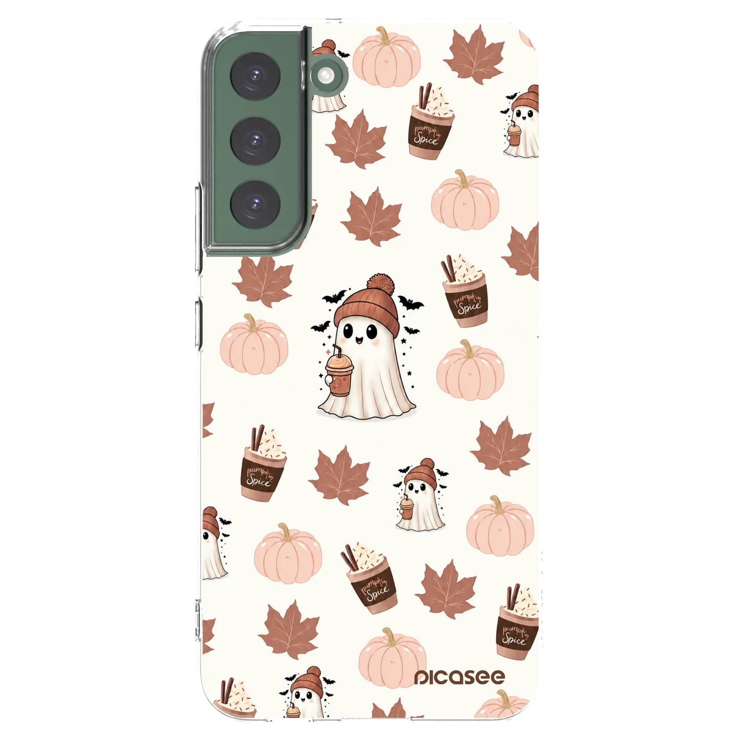 Picasee silikonový průhledný obal pro Samsung Galaxy S22+ 5G - Pumpkin spice