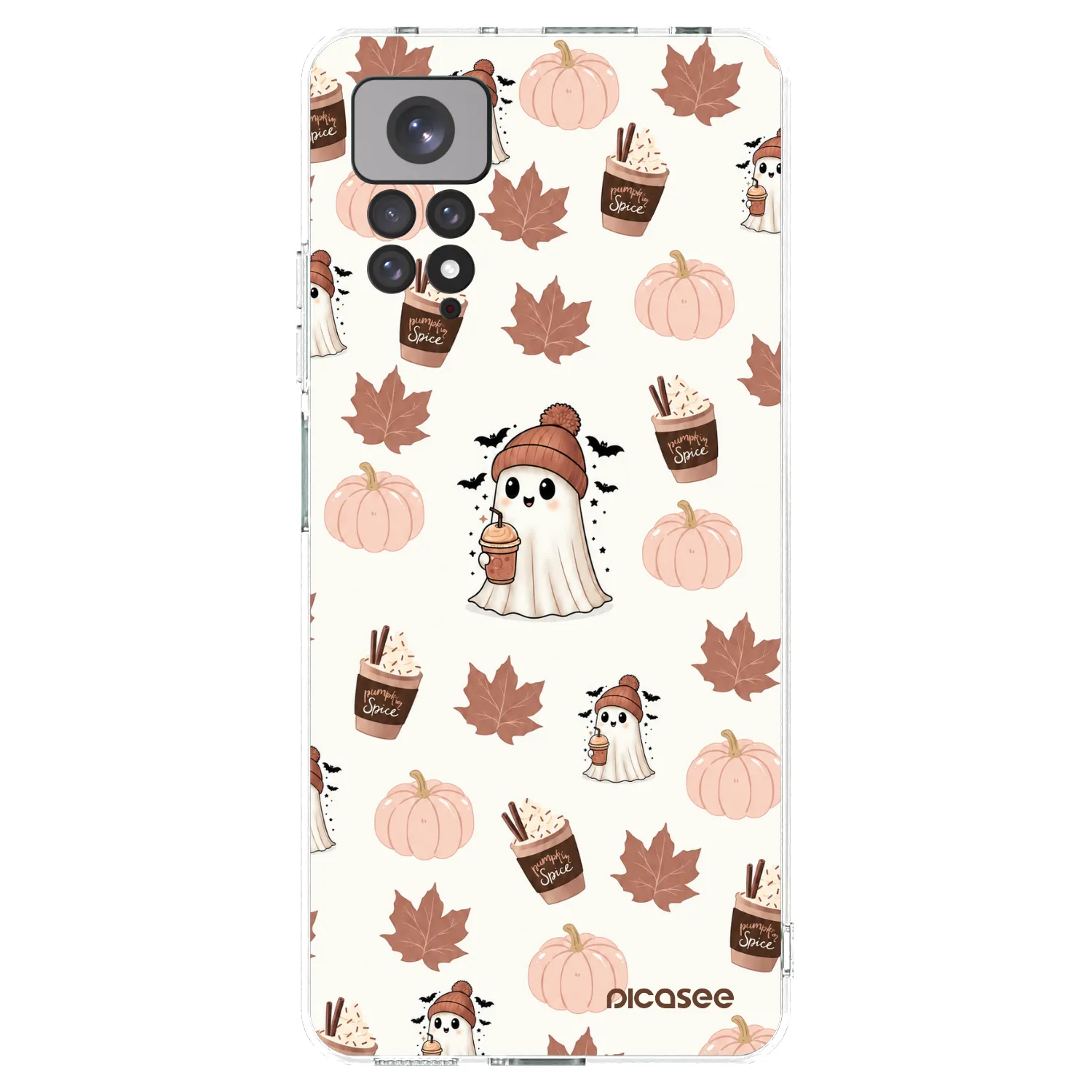Picasee silikonový průhledný obal pro Xiaomi Redmi Note 11 - Pumpkin spice