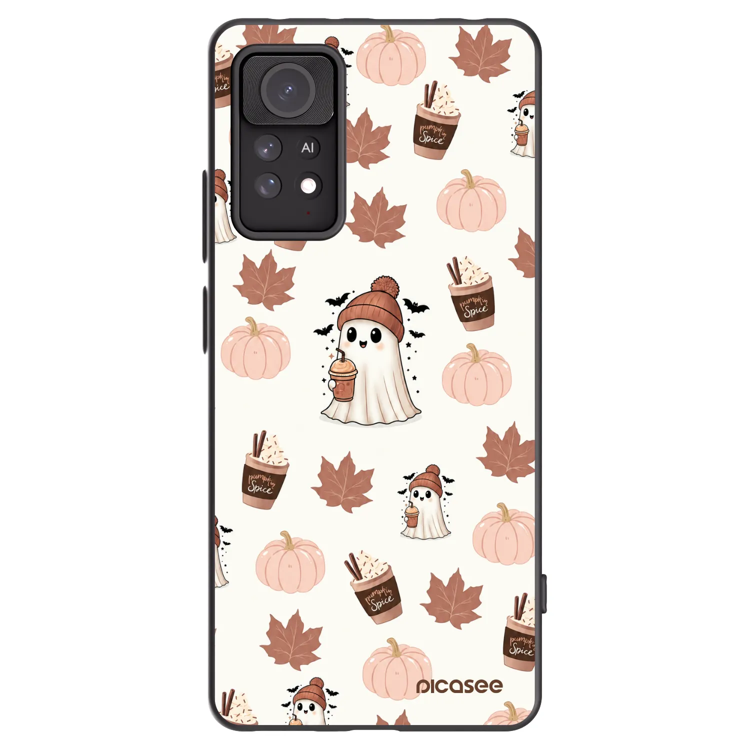 Picasee silikonový černý obal pro Xiaomi Redmi Note 11 Pro - Pumpkin spice