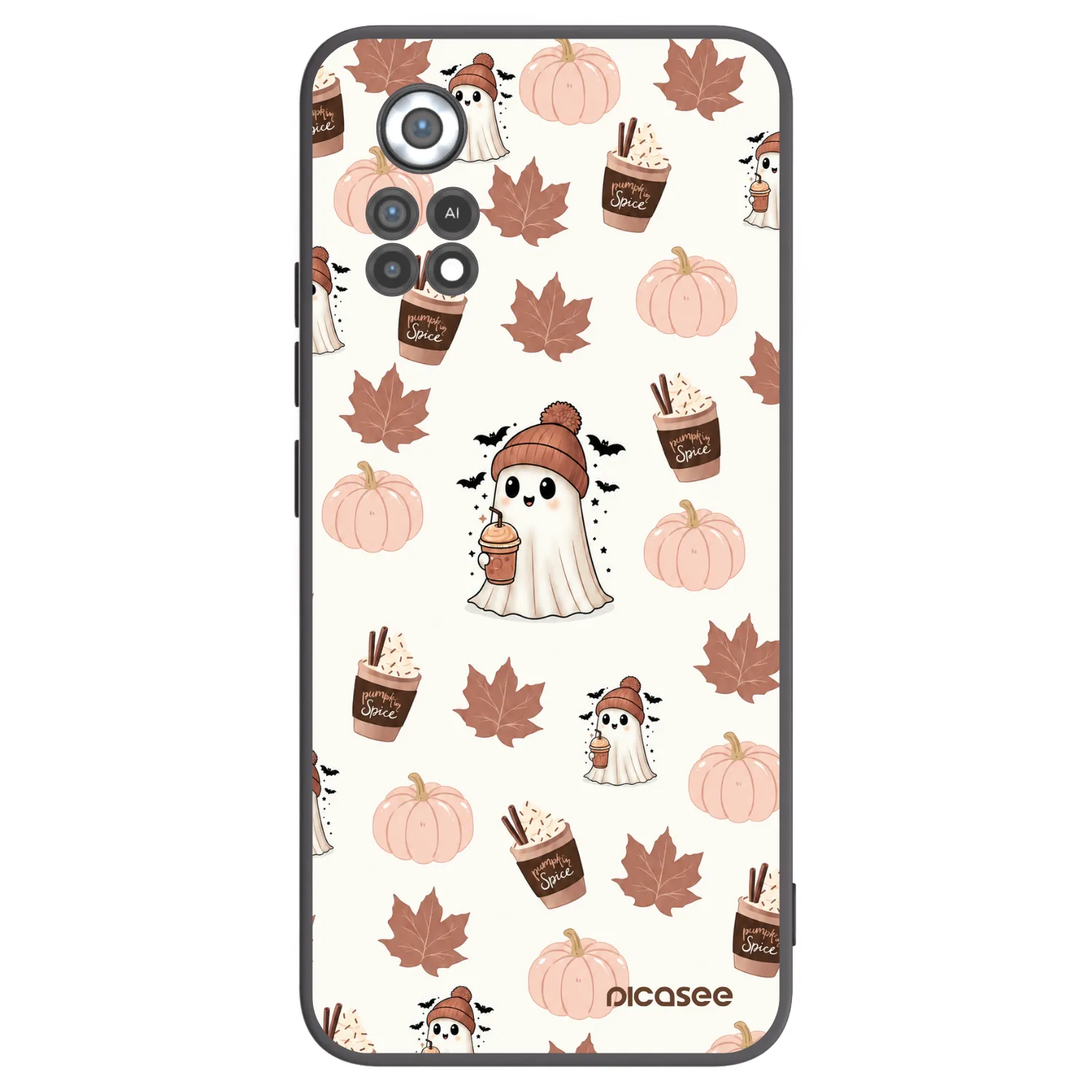 Picasee silikonový černý obal pro Xiaomi Poco X4 Pro 5G - Pumpkin spice