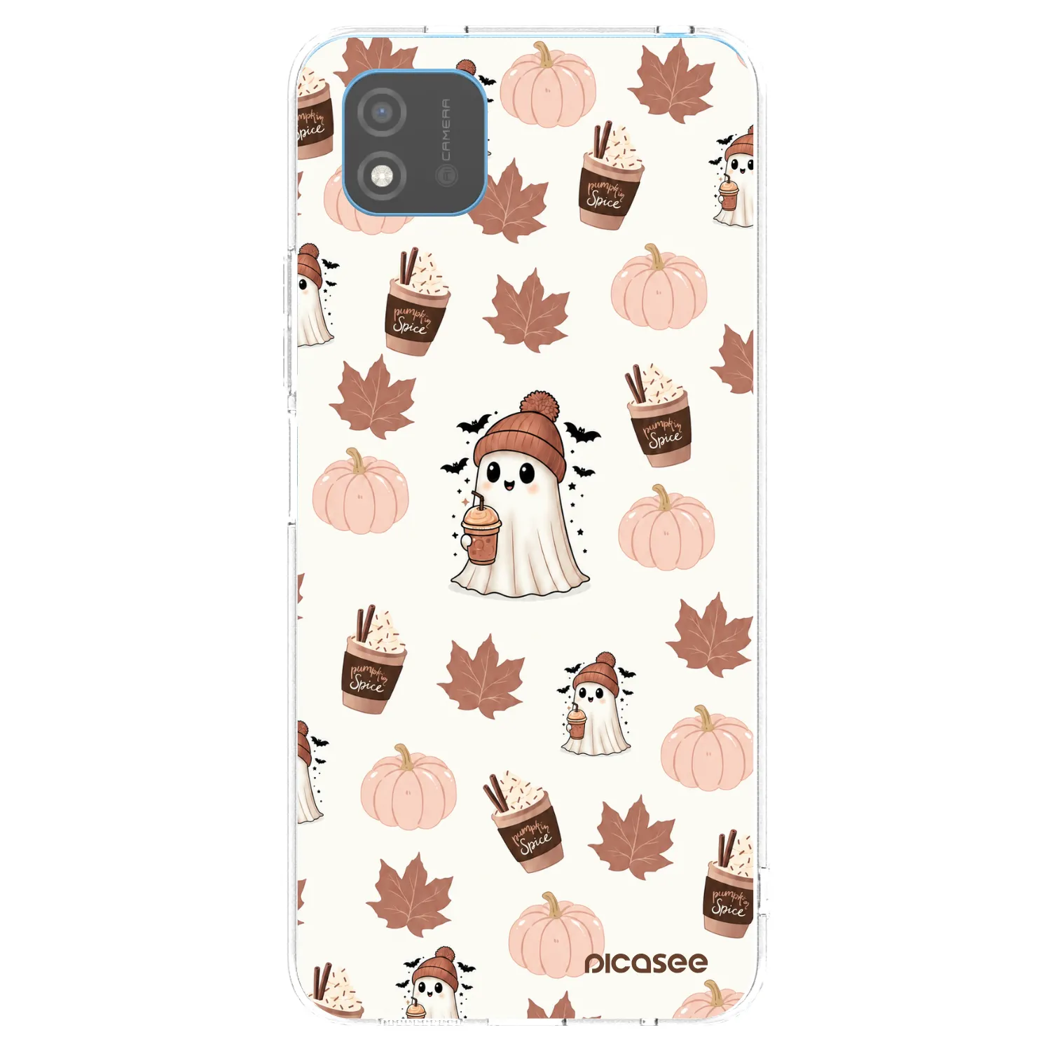 Picasee silikonový průhledný obal pro Realme C11 (2021) - Pumpkin spice