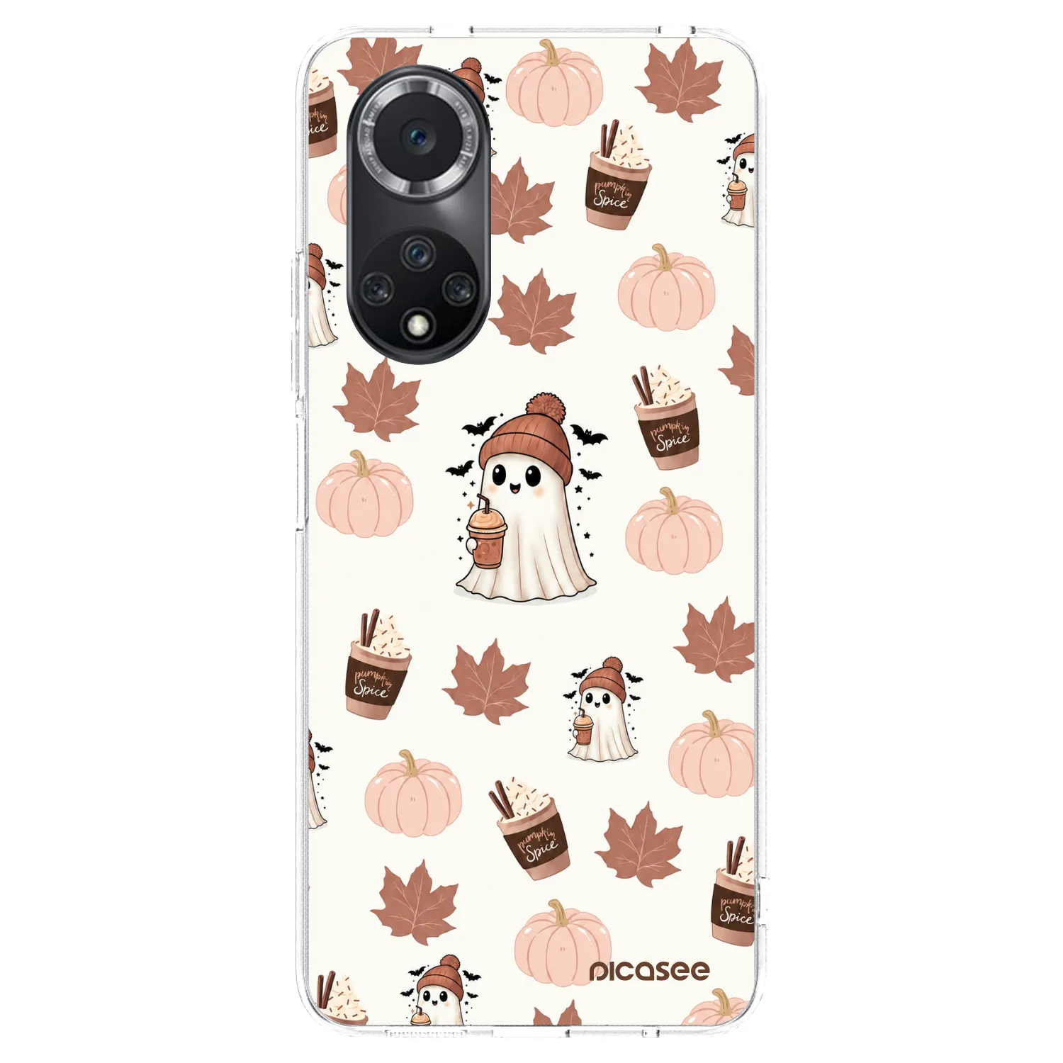 Picasee silikonový průhledný obal pro Huawei Nova 9 SE - Pumpkin spice