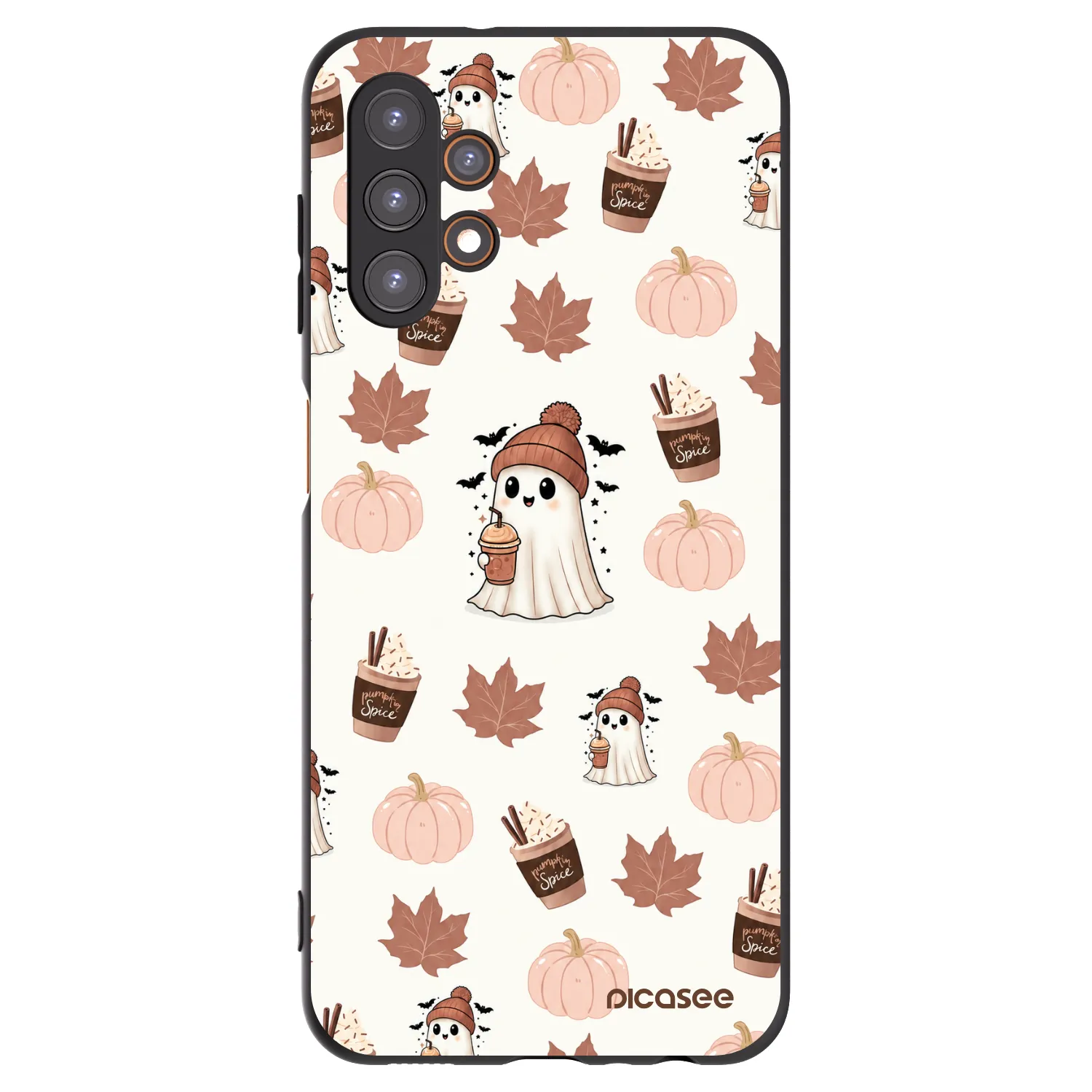 Picasee silikonový černý obal pro Samsung Galaxy A13 4G A135 - Pumpkin spice