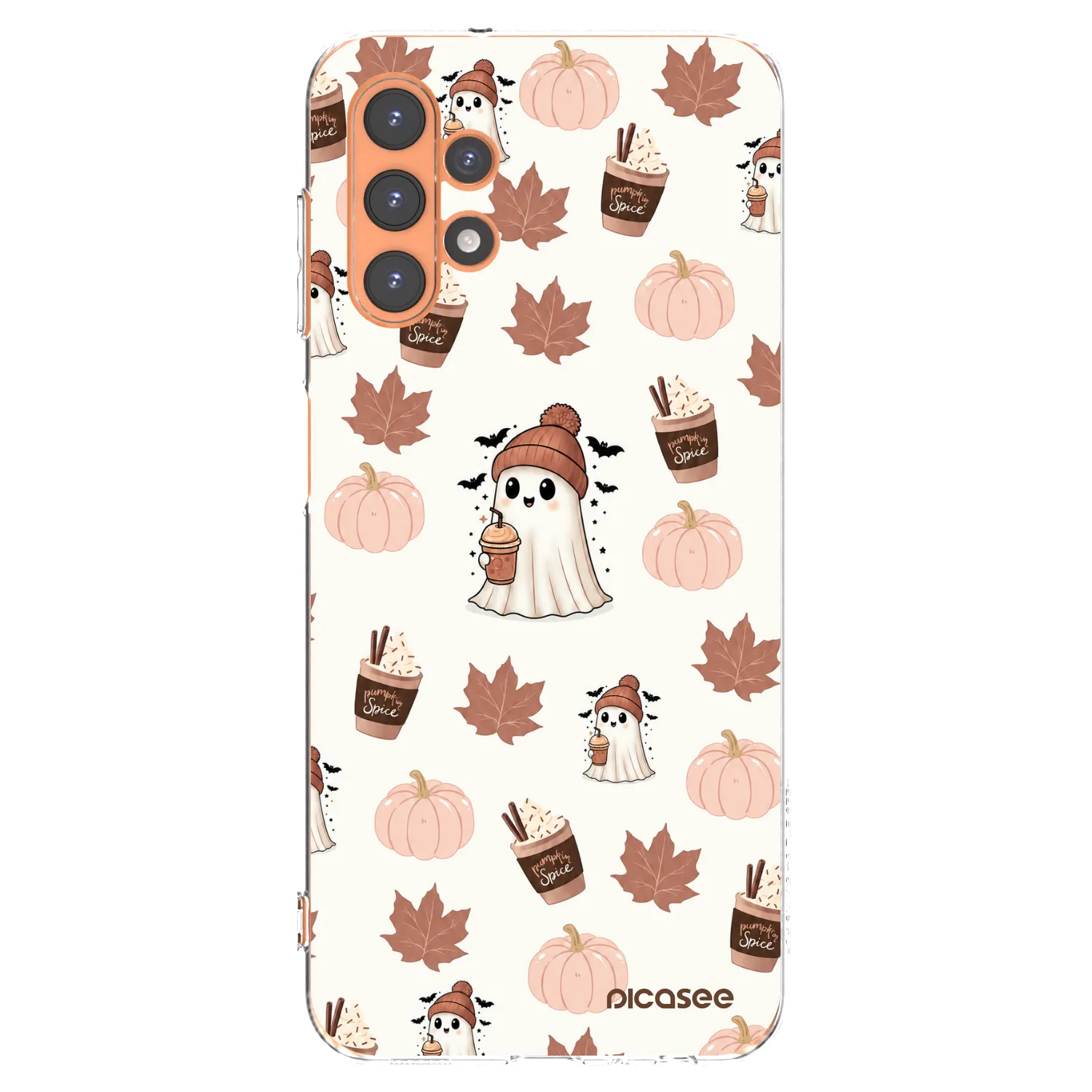 Picasee silikonový průhledný obal pro Samsung Galaxy A13 4G A135 - Pumpkin spice