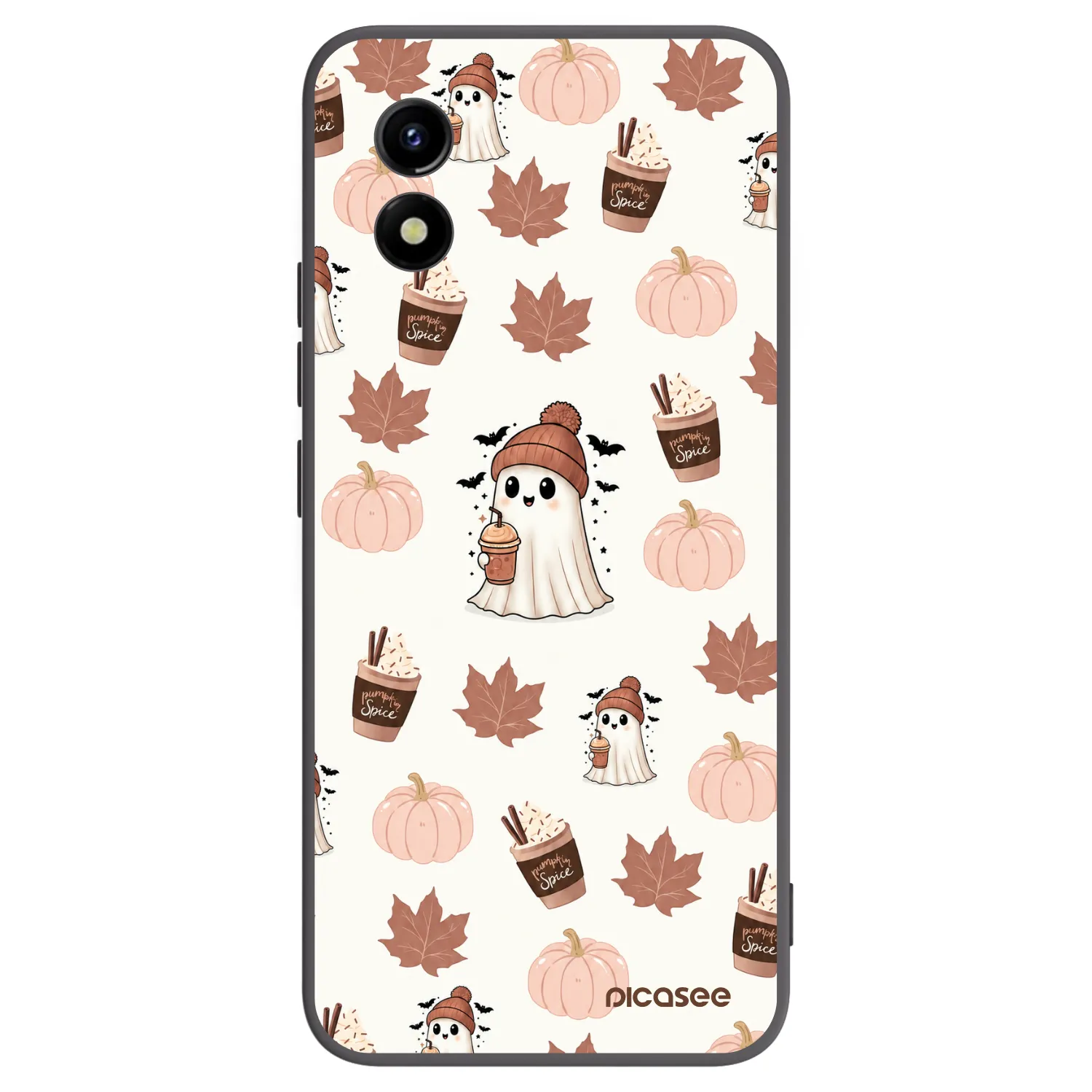 Picasee silikonový černý obal pro Vivo Y01 - Pumpkin spice