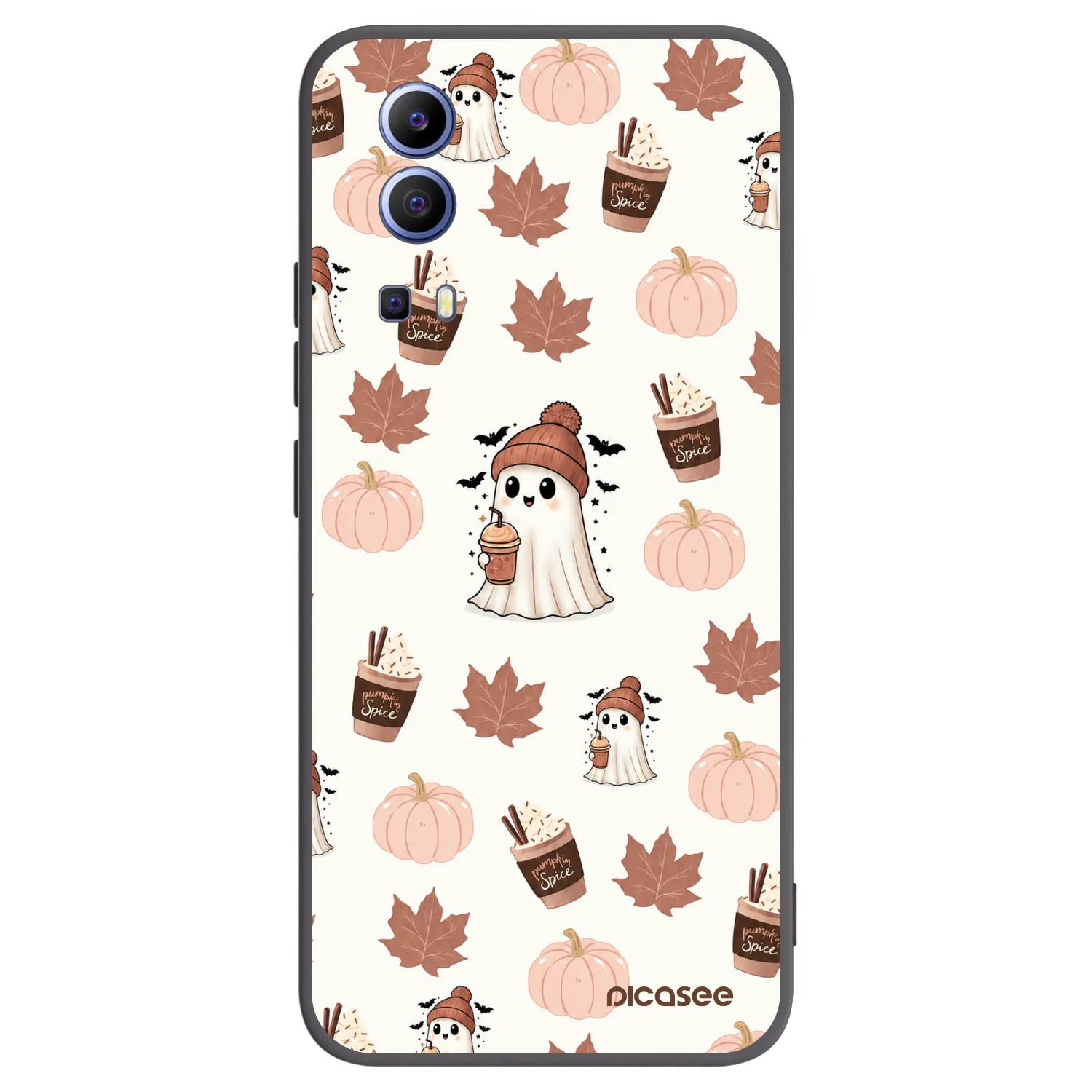 Picasee silikonový černý obal pro Vivo Y52 5G - Pumpkin spice
