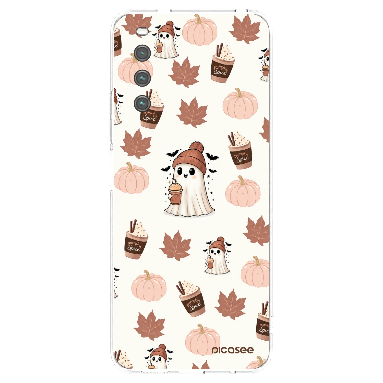 Picasee silikonový průhledný obal pro Sony Xperia 10 IV 5G - Pumpkin spice