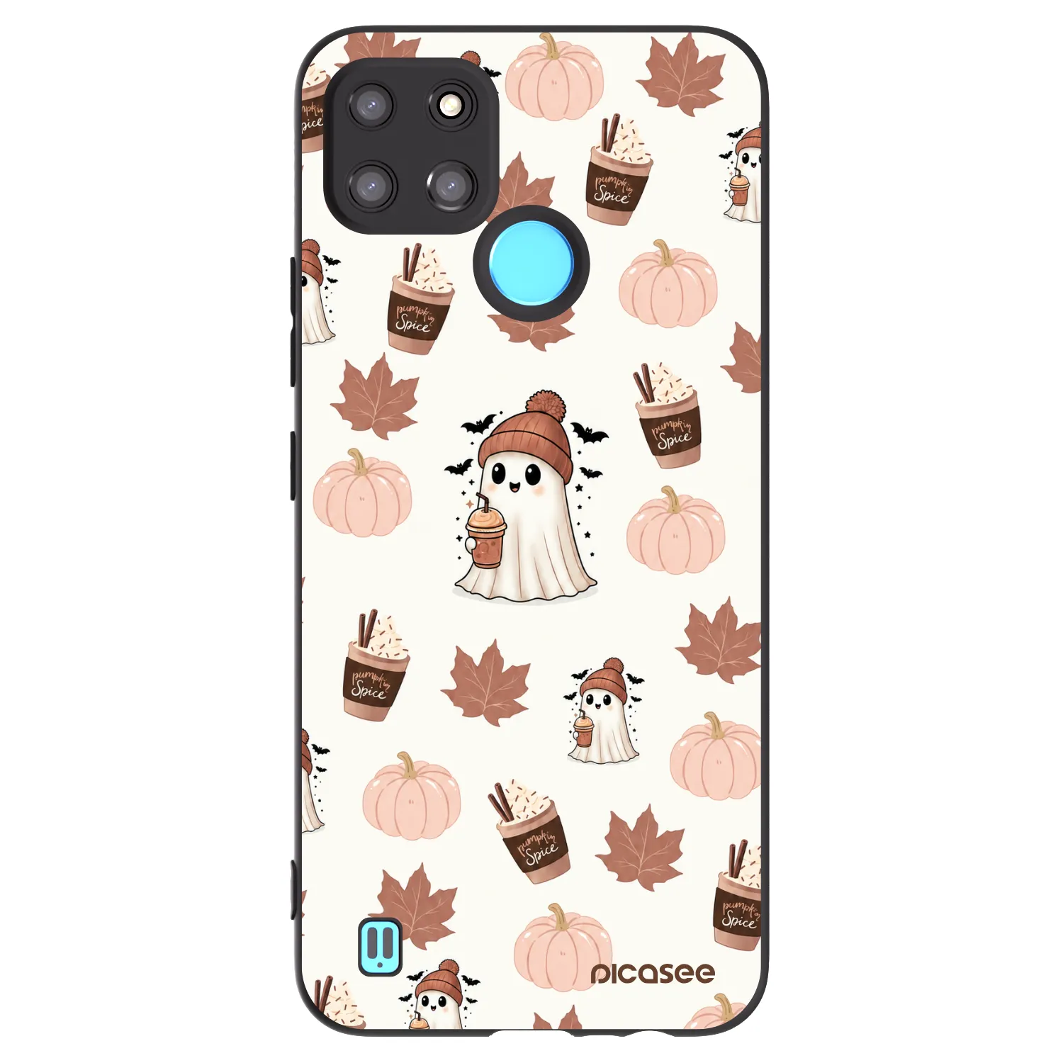 Picasee silikonový černý obal pro Realme C21Y - Pumpkin spice