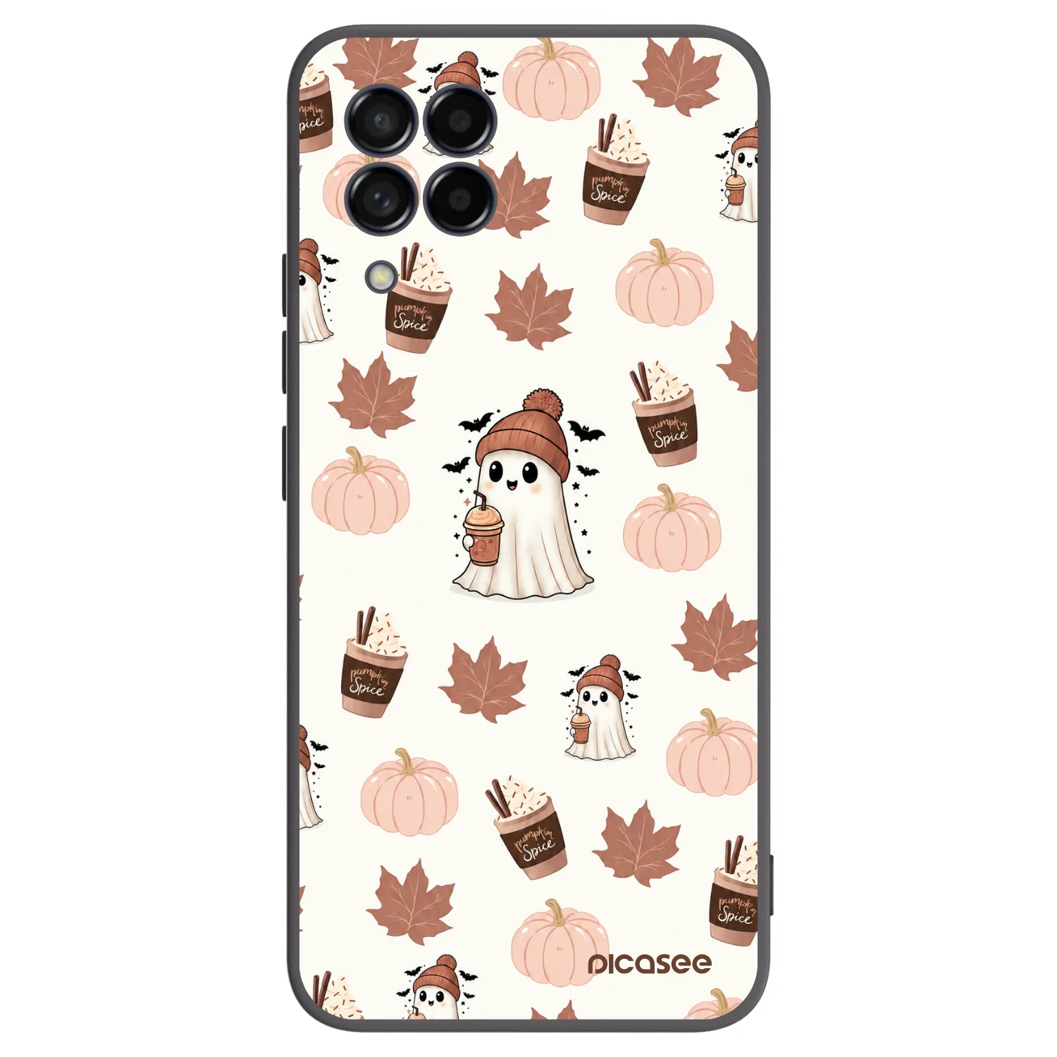 Picasee silikonový černý obal pro Samsung Galaxy M53 5G - Pumpkin spice