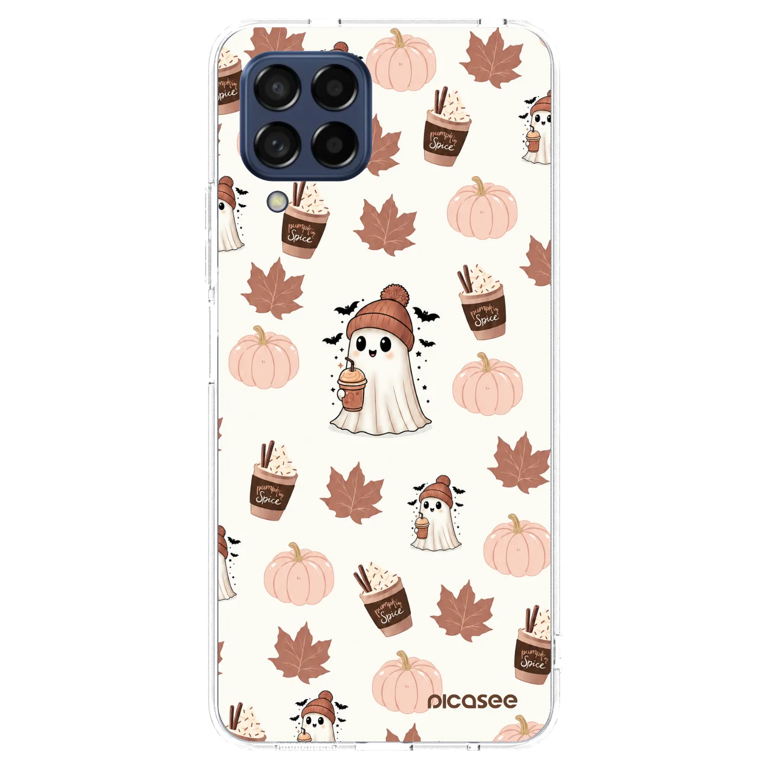 Picasee silikonový průhledný obal pro Samsung Galaxy M53 5G - Pumpkin spice