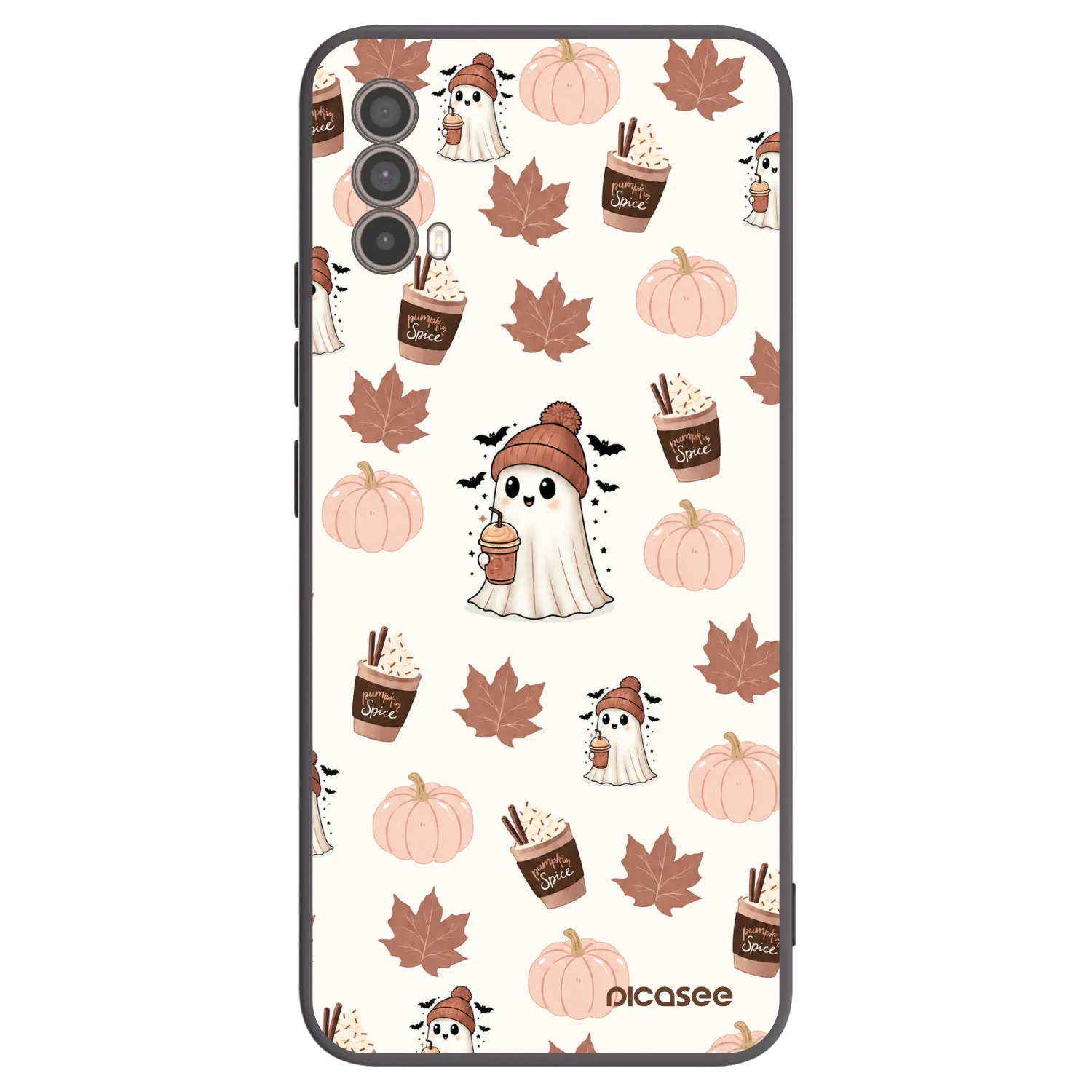 Picasee silikonový černý obal pro Motorola Moto E40 - Pumpkin spice