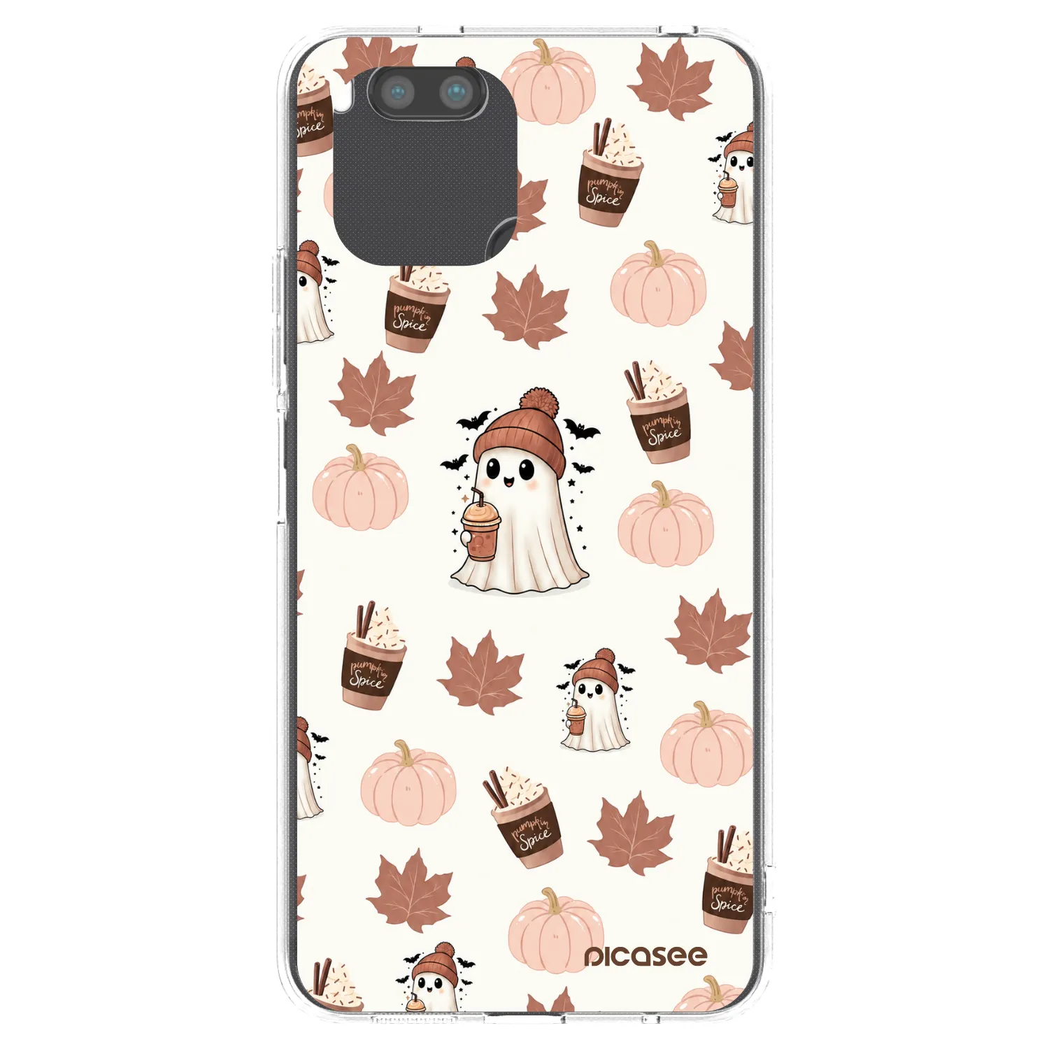 Picasee silikonový průhledný obal pro Xiaomi Redmi A1 - Pumpkin spice